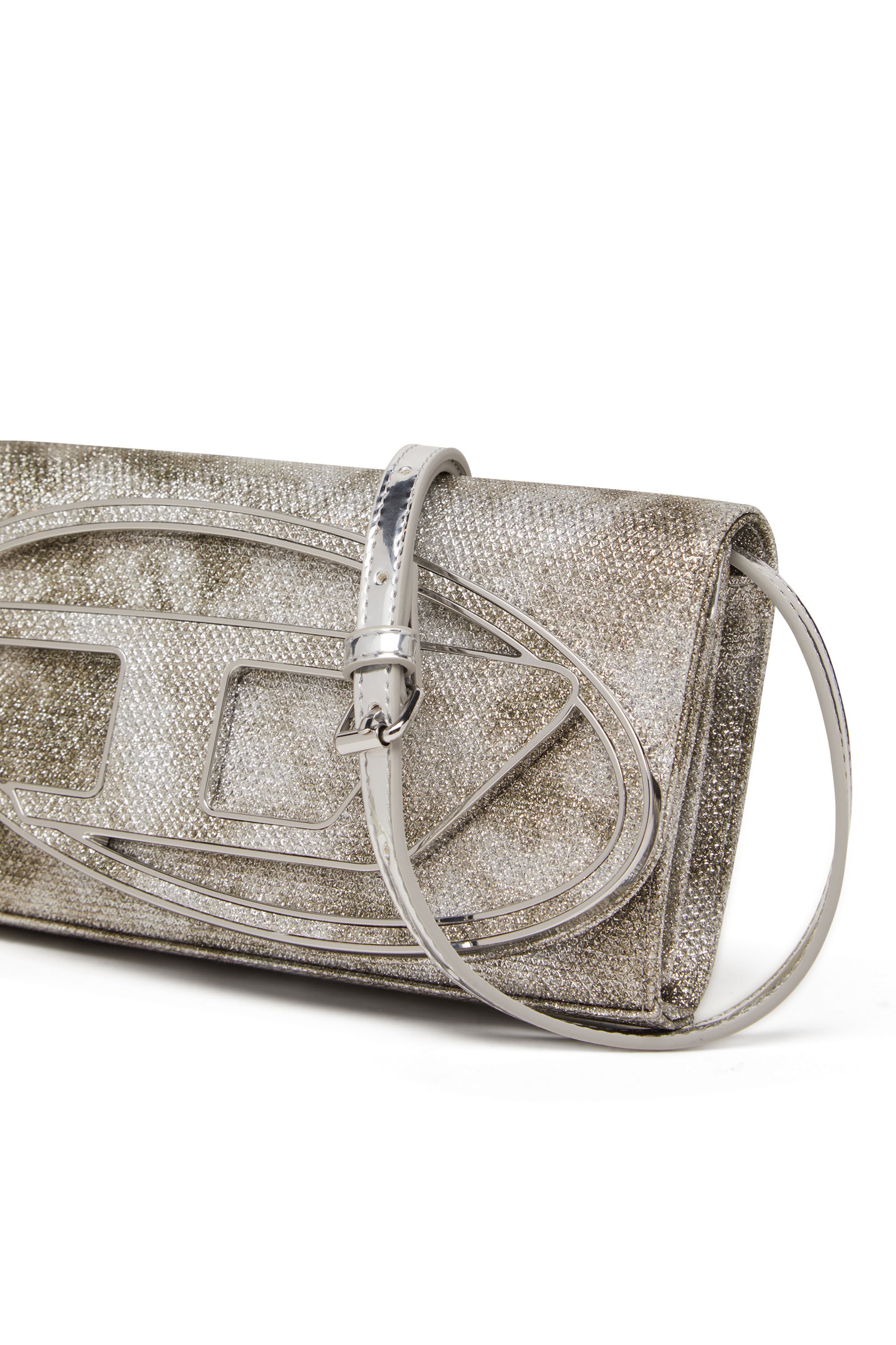 DIESEL / ディーゼル1DR WALLET STRAP Women's Wallet purse in crystal denim | Blue | Diesel