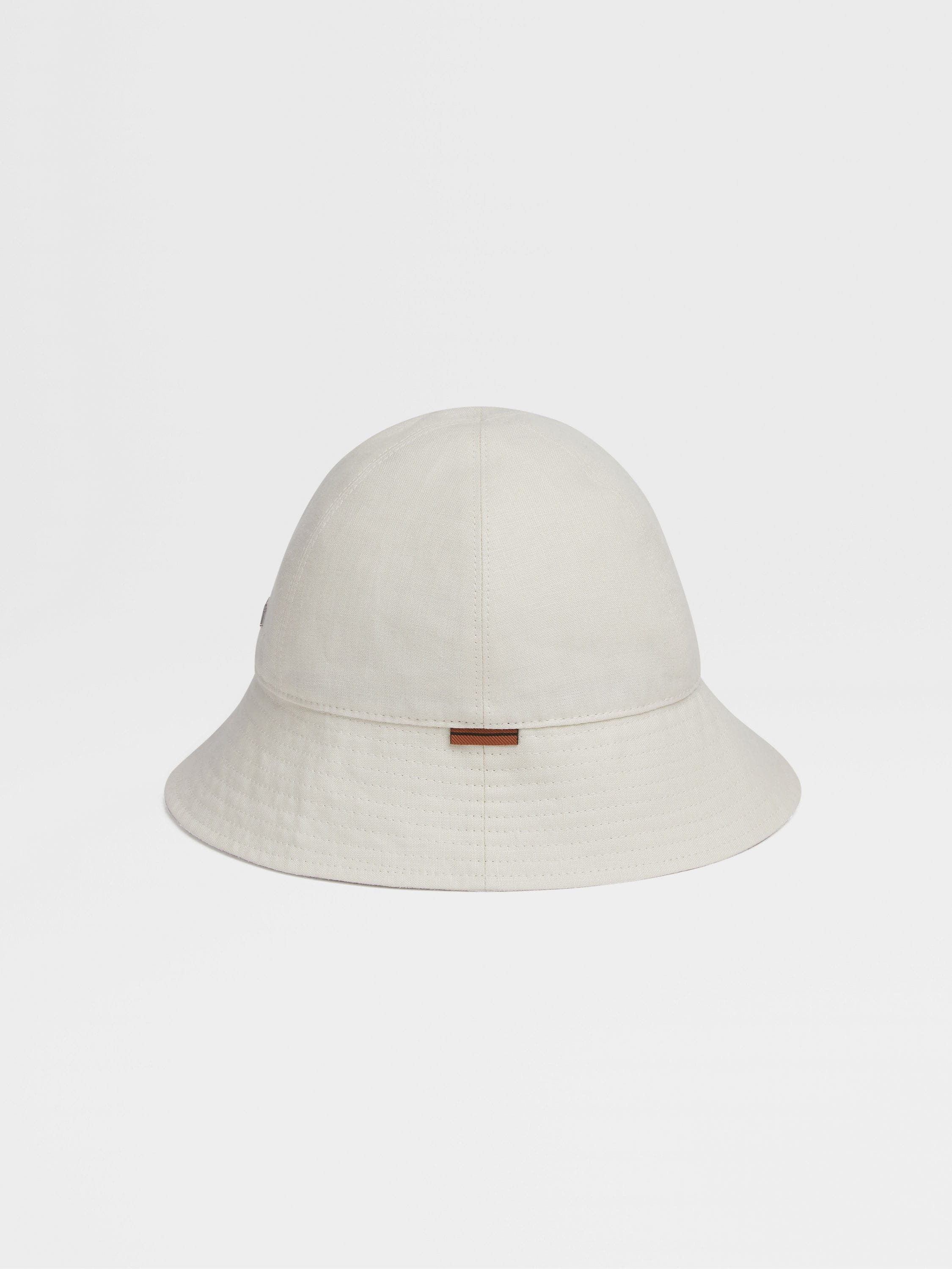 LIGHT BEIGE OASI LINO BUCKET HAT - 3