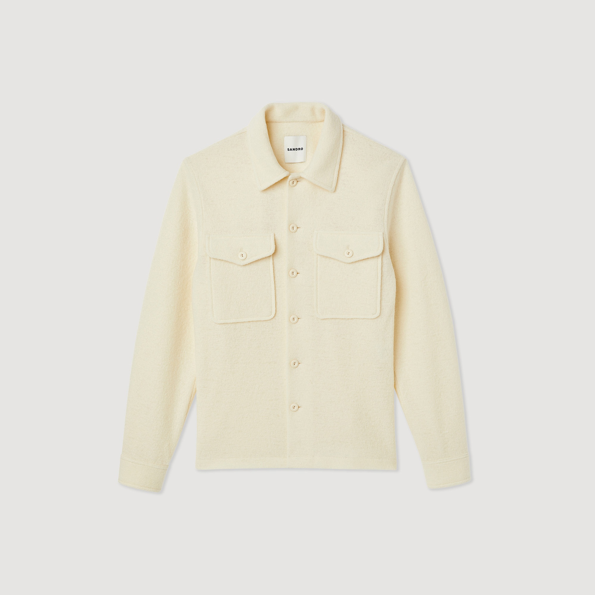 Boiled wool overshirt - 1