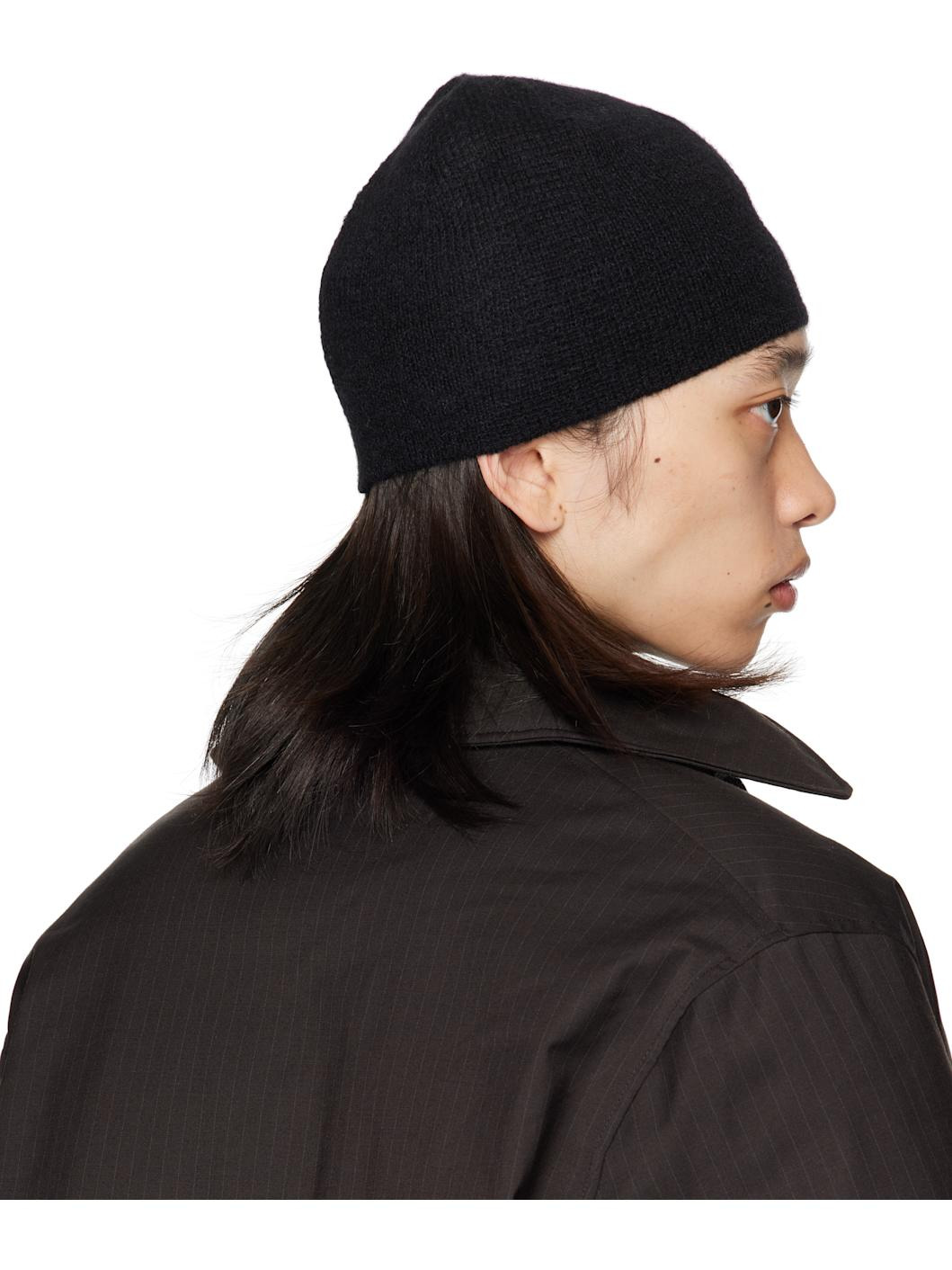 Black Alpaca Beanie - 3