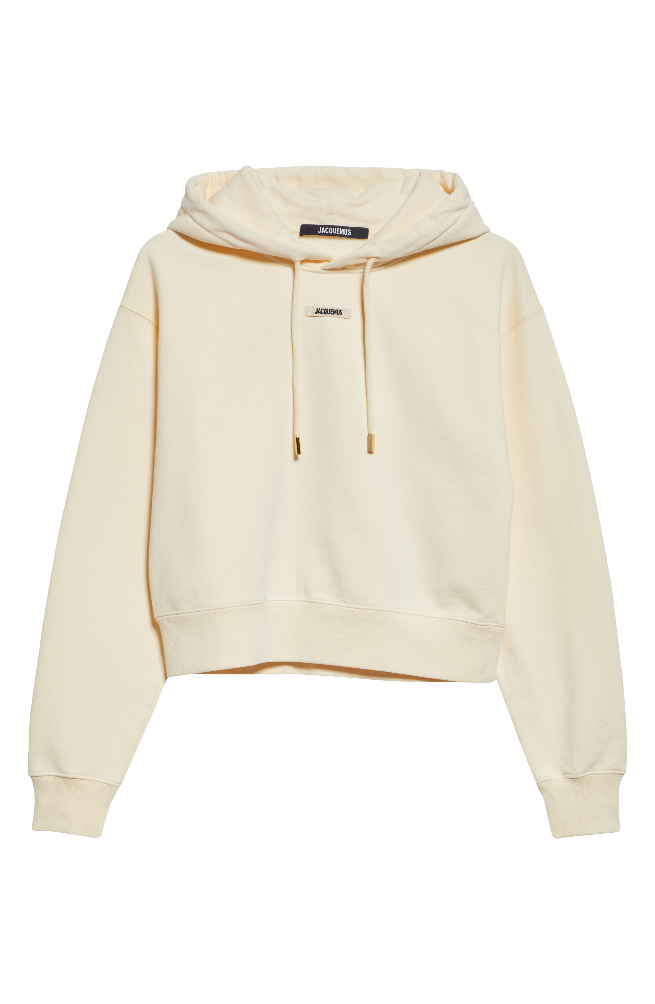 Le Grosgrain Logo Cotton Fleece Crop Hoodie - 5