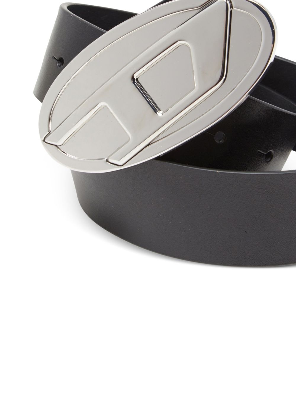 B-1DR metallic oval-buckle belt - 3