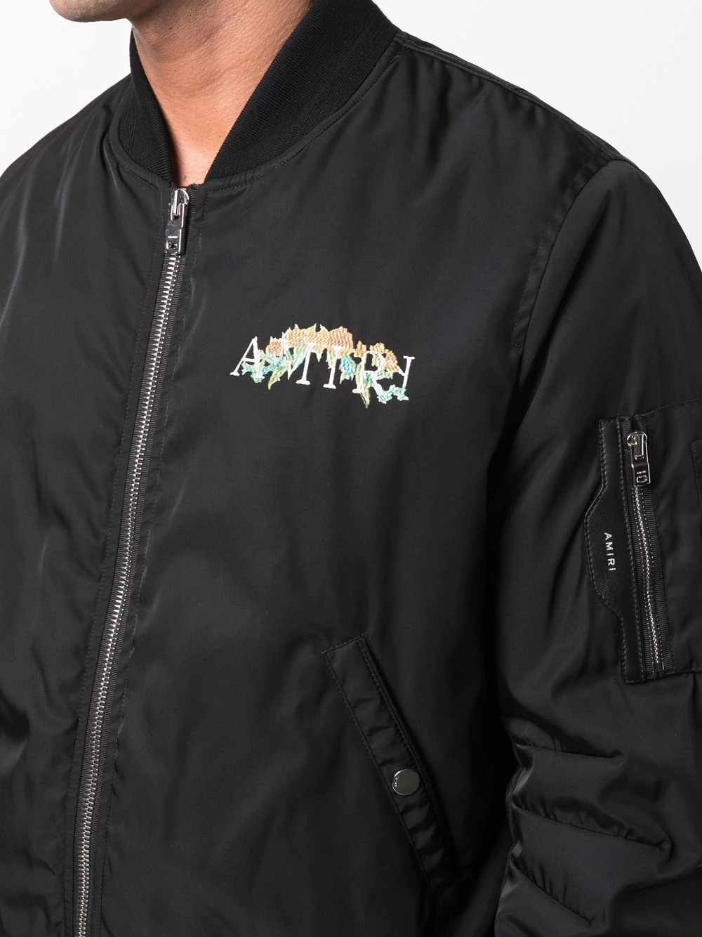 logo-print bomber jacket - 5