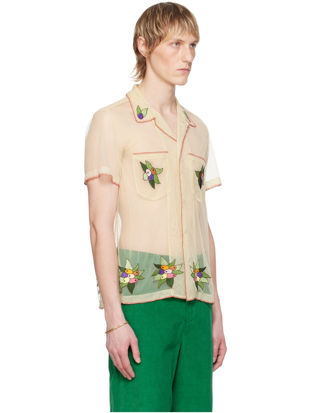 Off-White Embroidered Suncherry Shirt - 2