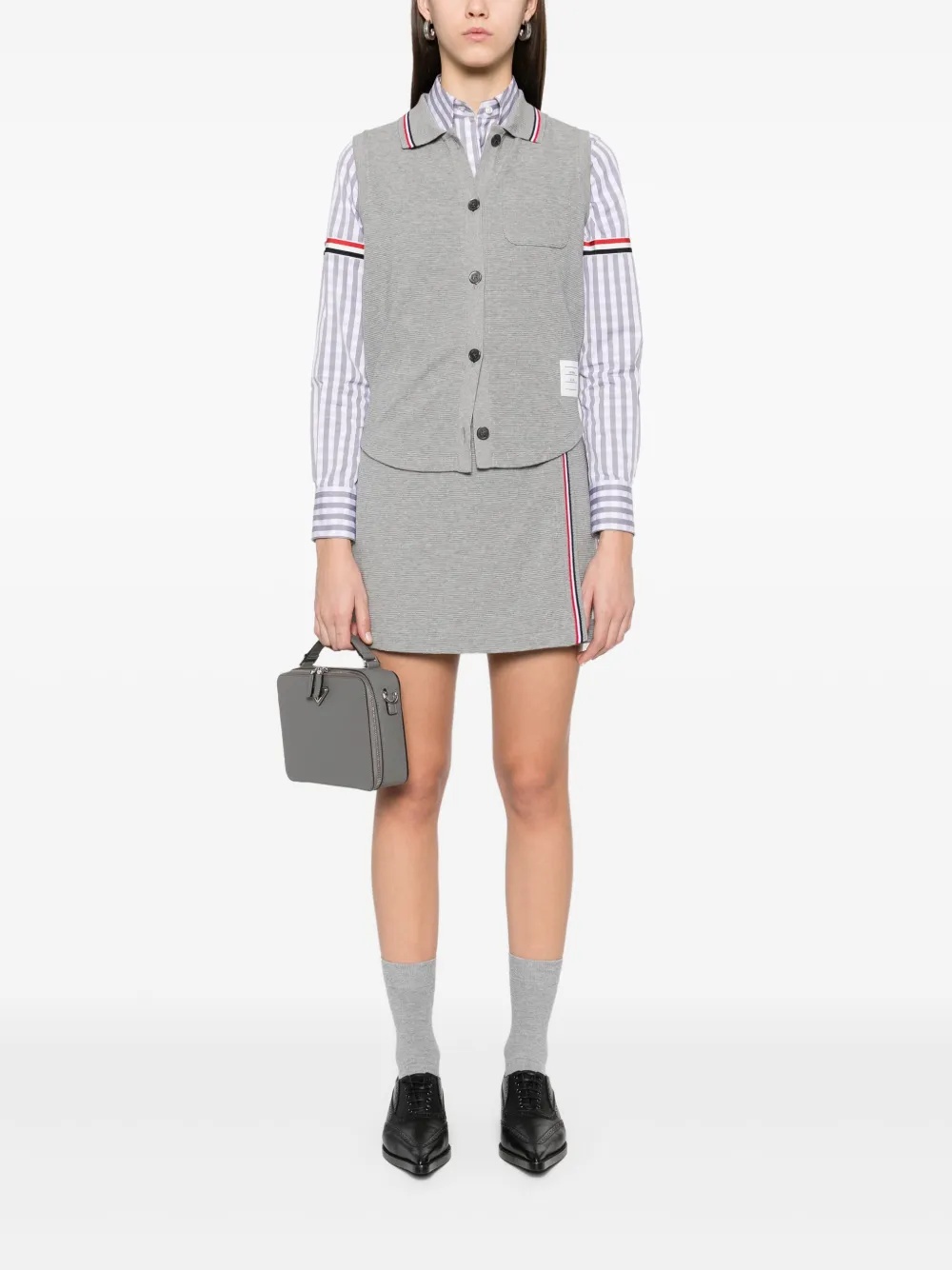 THOM BROWNE - Women Mini Wrap Skirt - 1