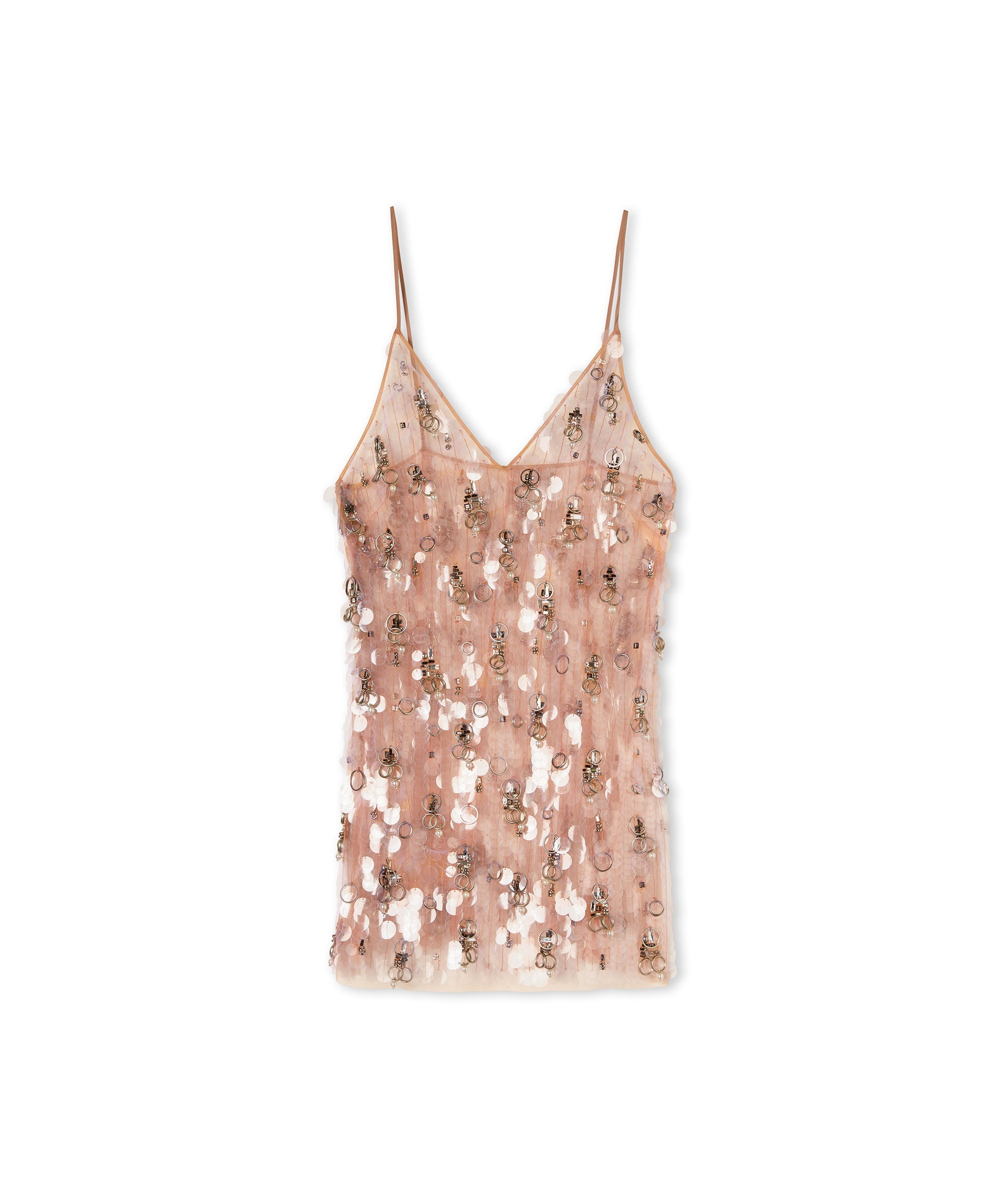 Tulle mini skirt with jeweled applications - 2