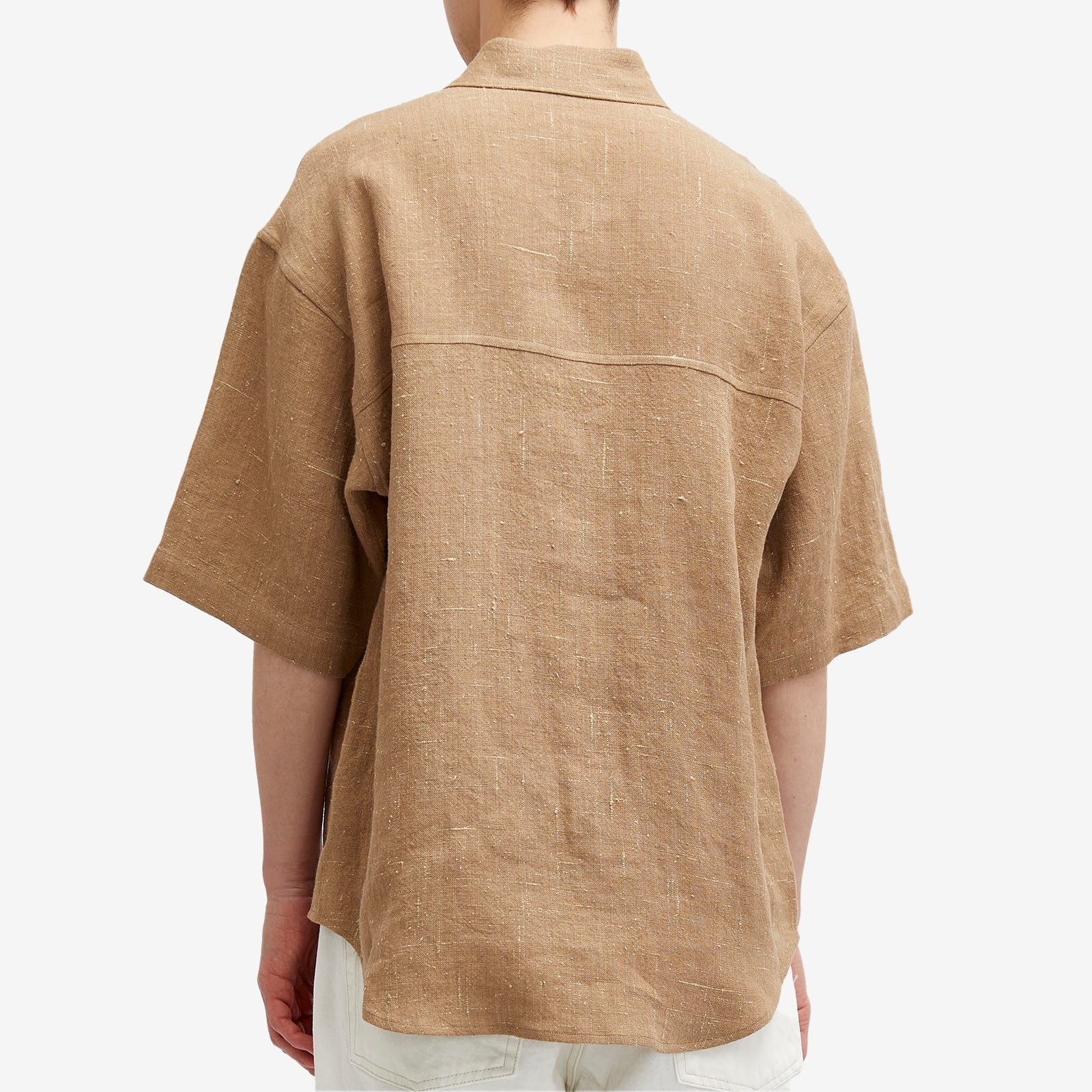 Auralee Linen Silk Short Sleeve Shirt - 3