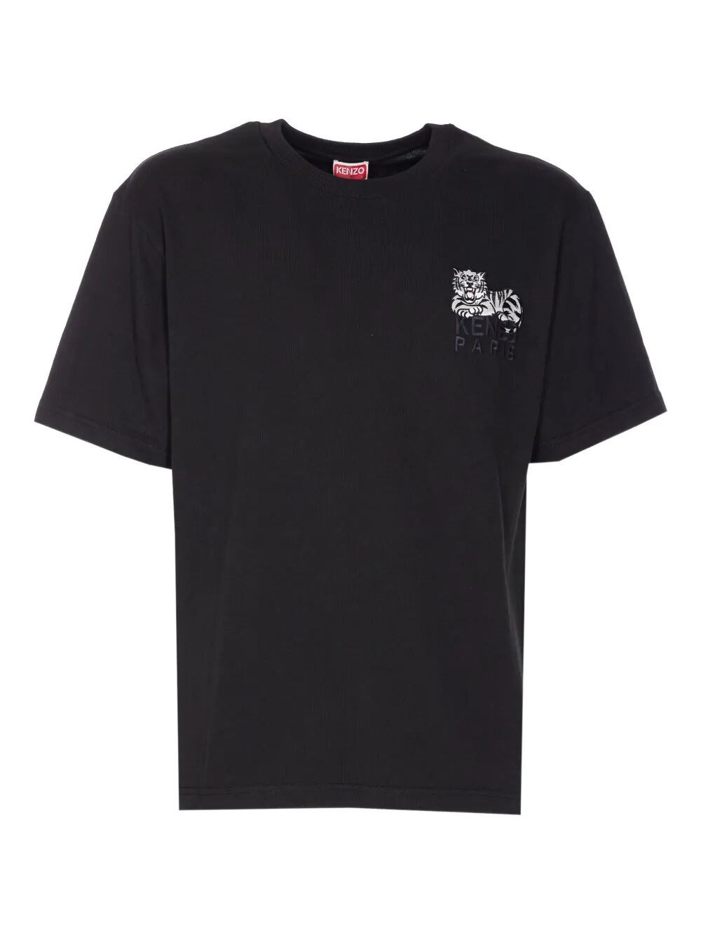 Introducing the GOTS KENZO HAPPY TIGER Embroidered Classic T-Shirt, a refined piece from the renowne - 1