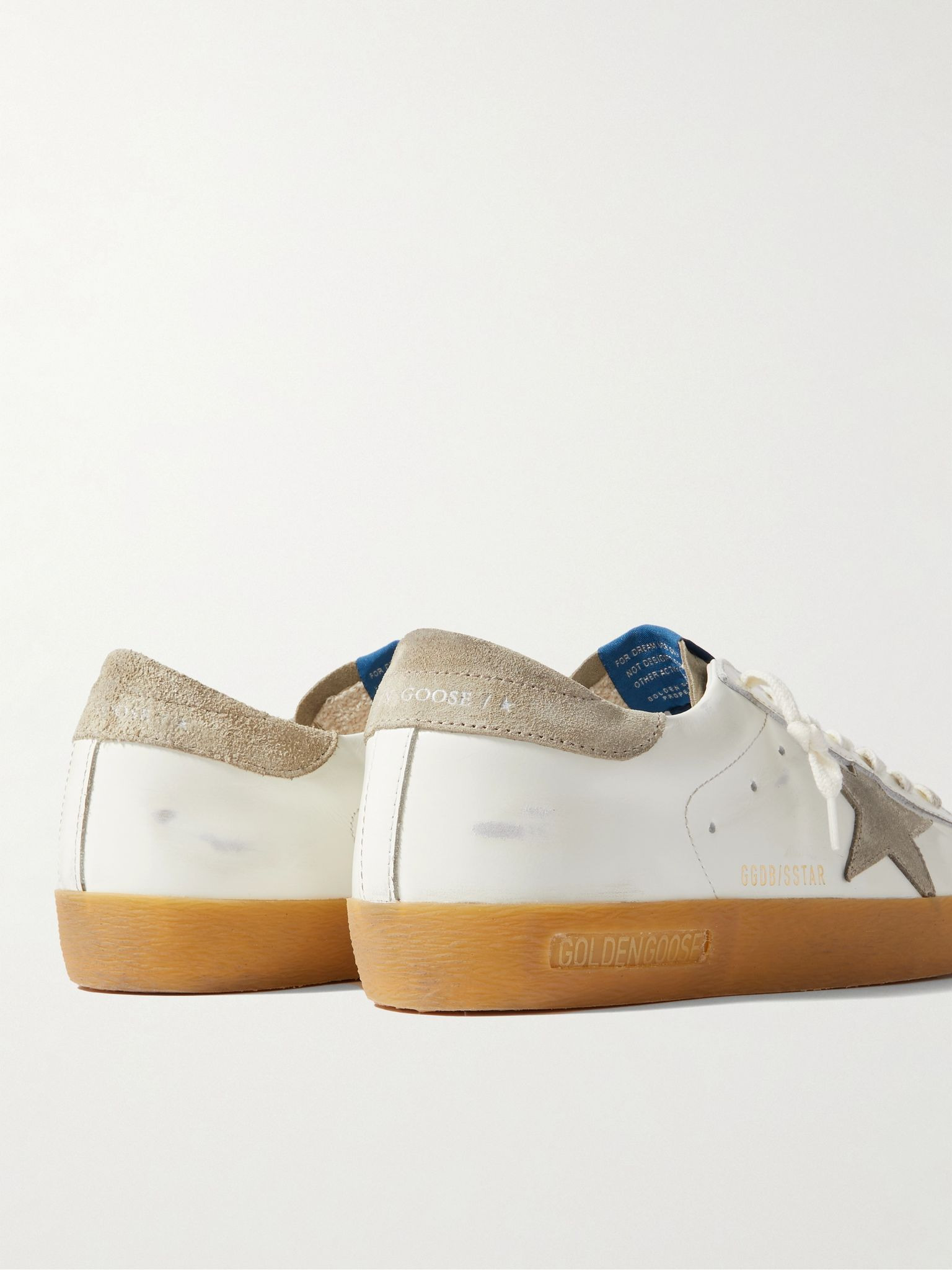 Super-Star Penstar Leather and Suede Sneakers Off-white - 5