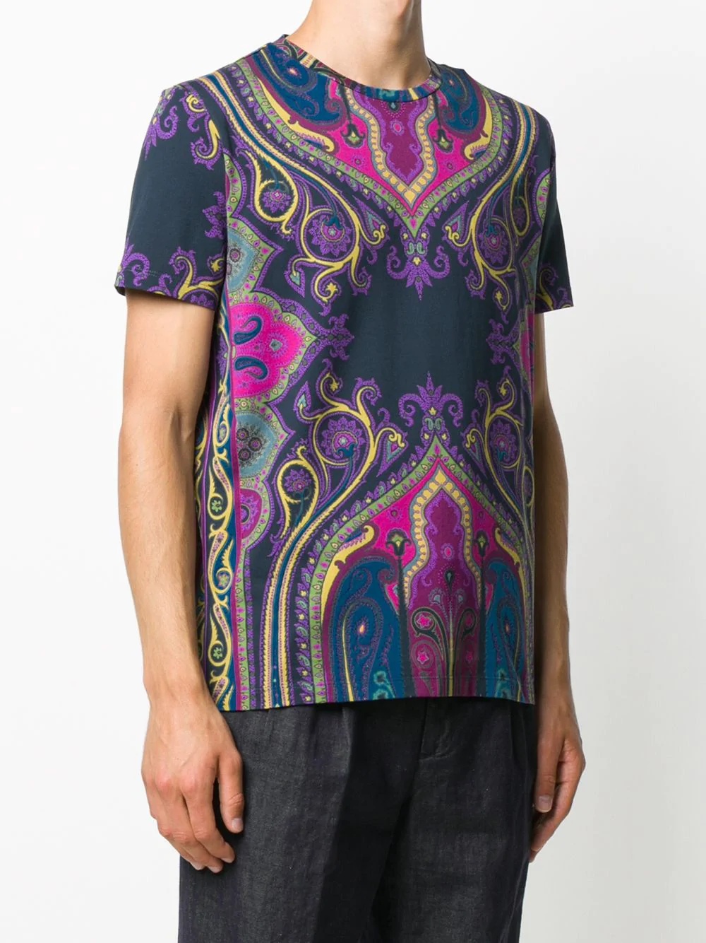 paisley print T-shirt - 3