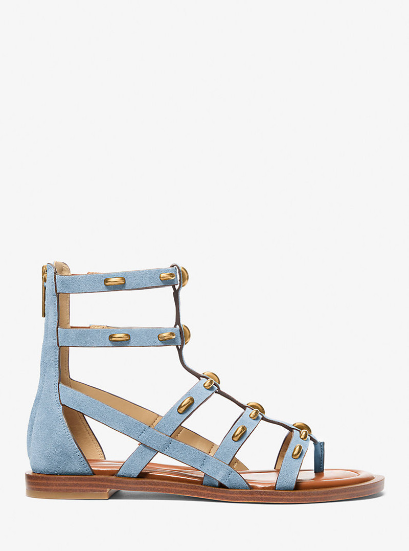 MICHAEL KORS Noa Studded Suede Gladiator Sandal outlook