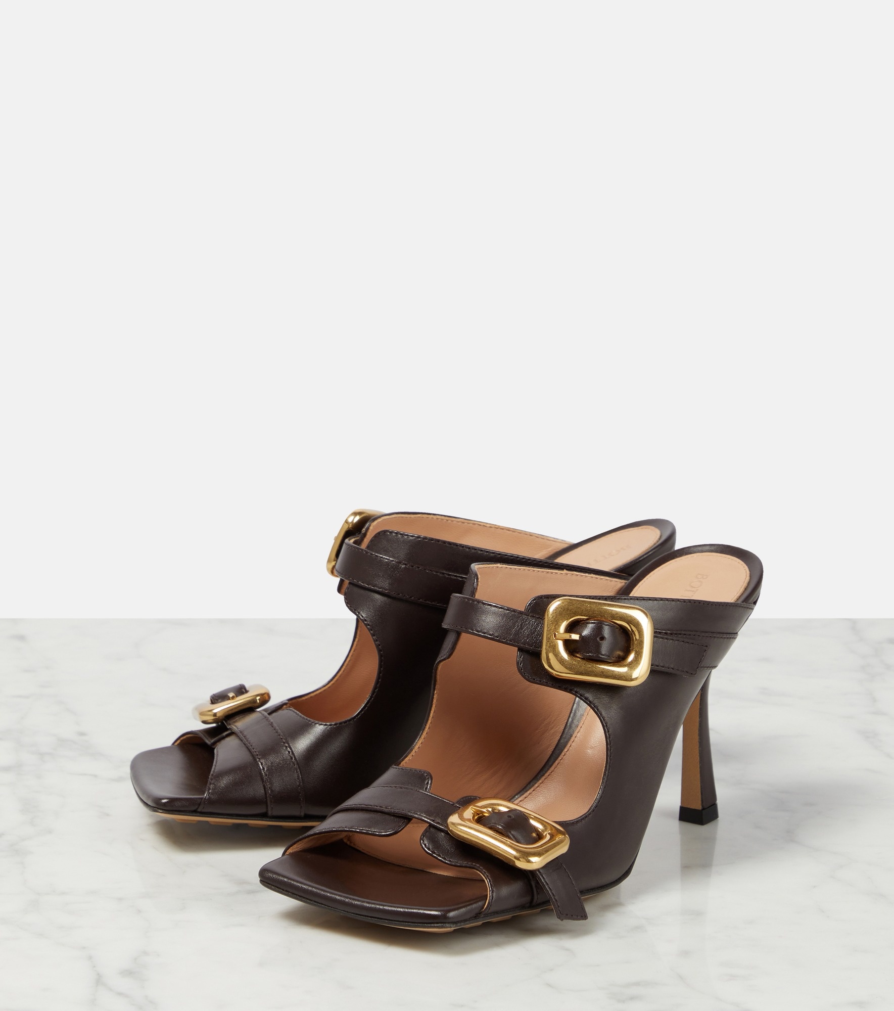 Leather mules - 5