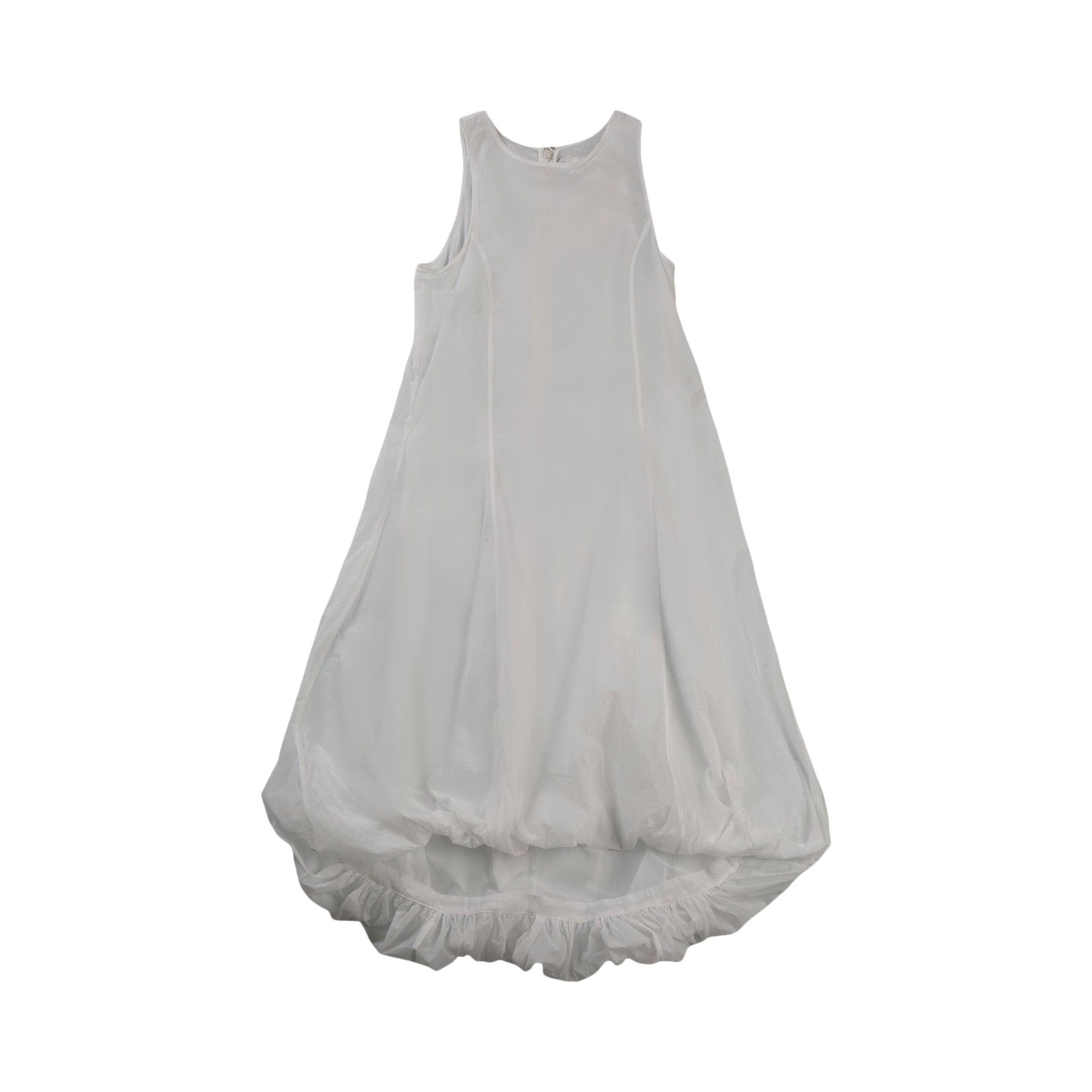 Amomento Sheer Volume Dress 'White' - 1