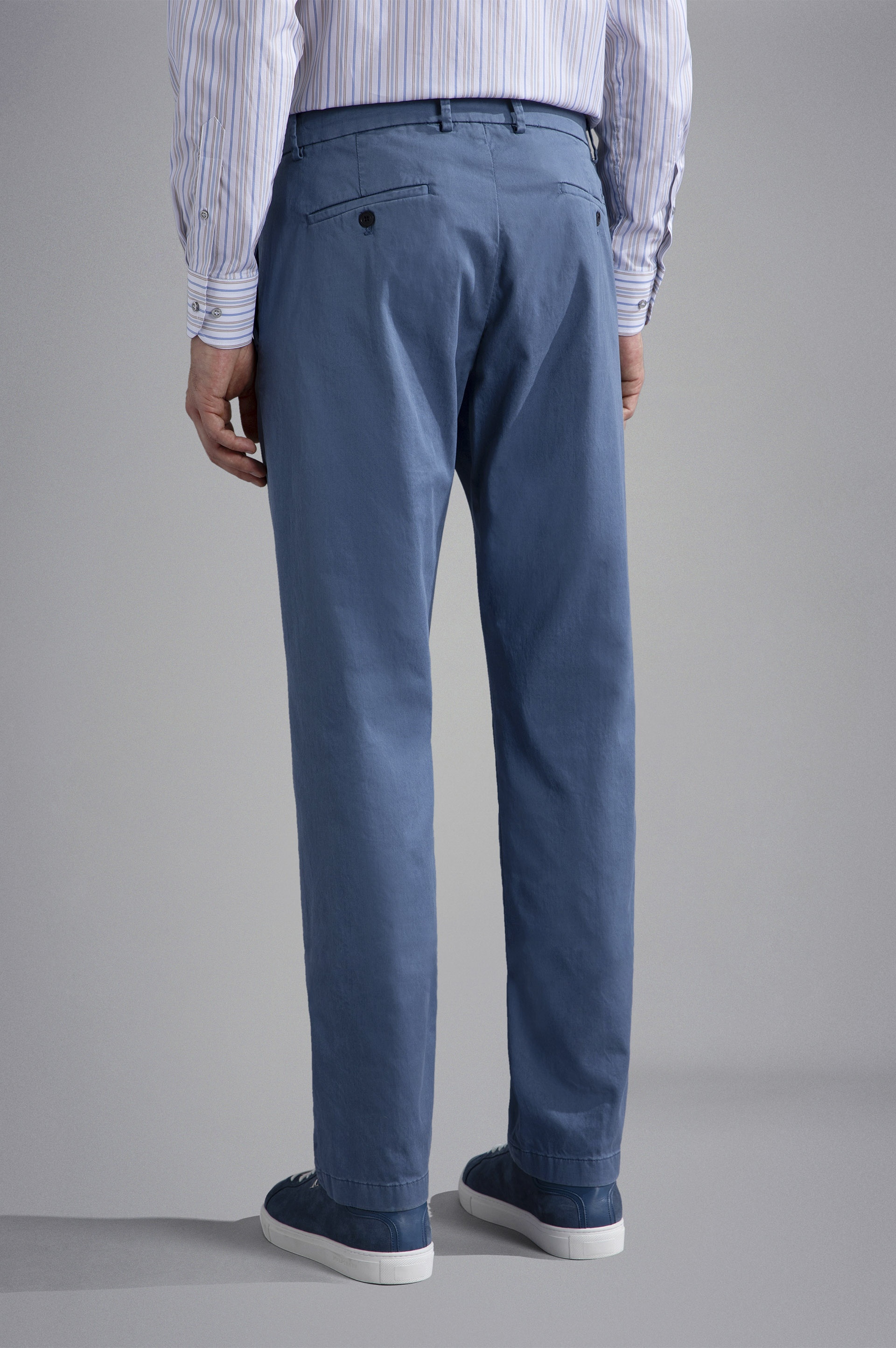 CHINO TENCEL COTTON STRETCH CHINO TROUSERS - 3