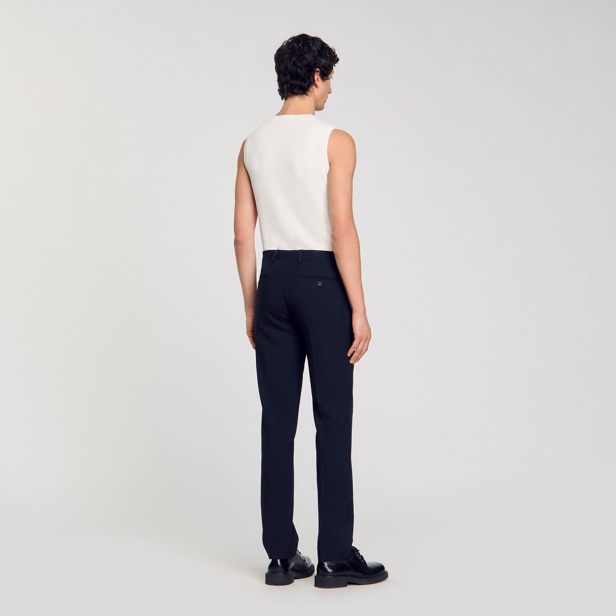WOOL SUIT TROUSERS - 5