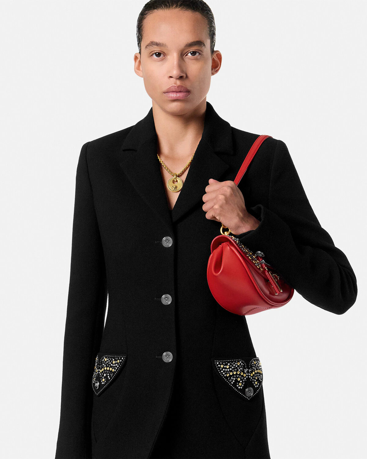 Studded Virtus Small Shoulder Bag - 4