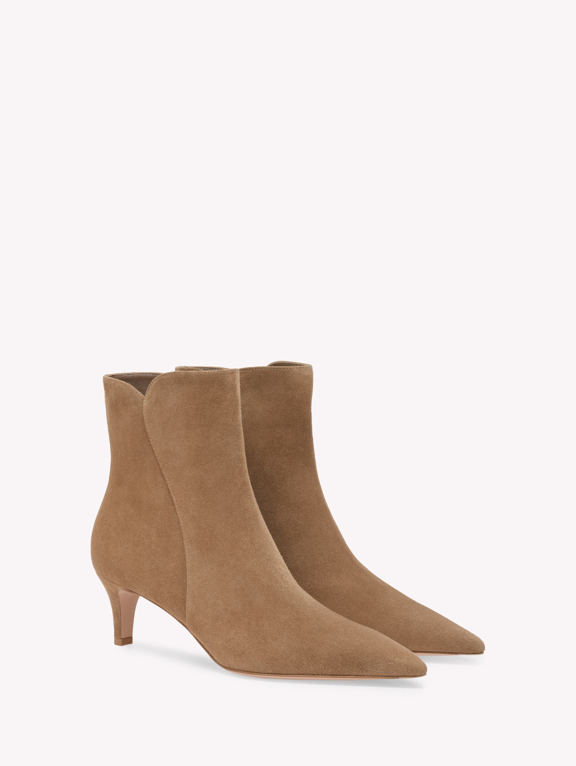 Gianvito Rossi Levy 55 Booties in Brown Suede at Nordstrom - 2