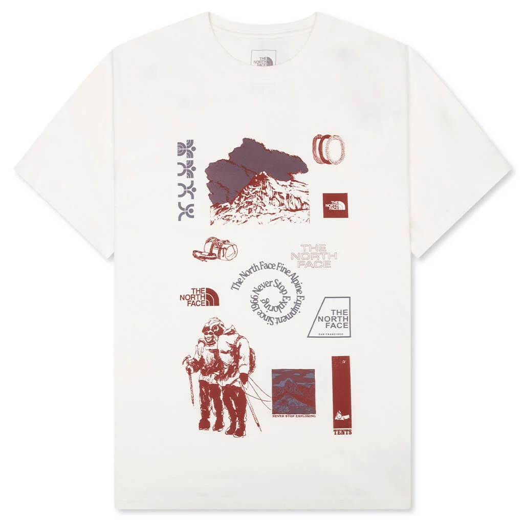 INDIGO ILLUSION REGULAR S/S TEE - WHITE DUNE - 1