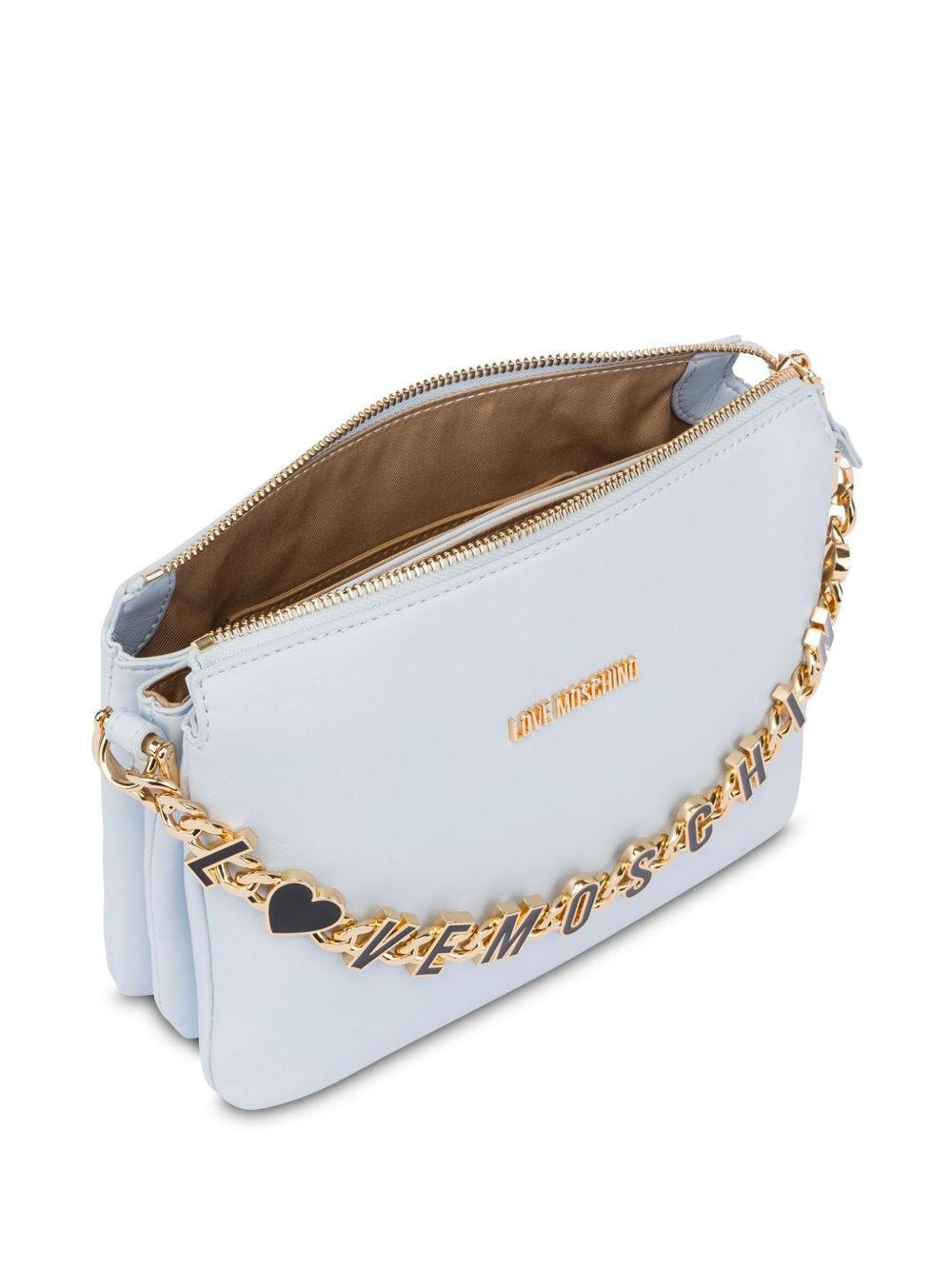 logo-chain cross body bag - 3