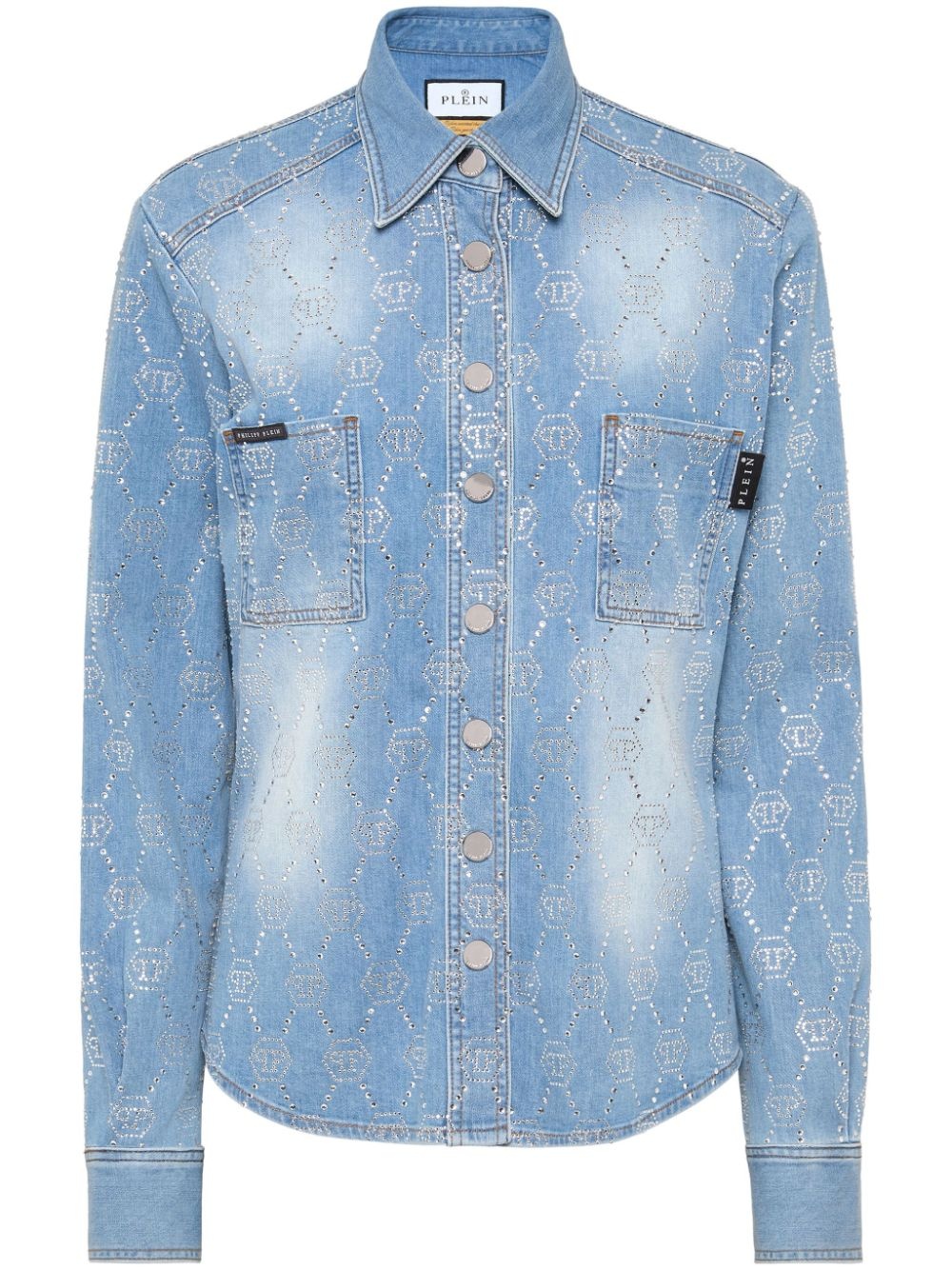 monogram denim shirt - 1