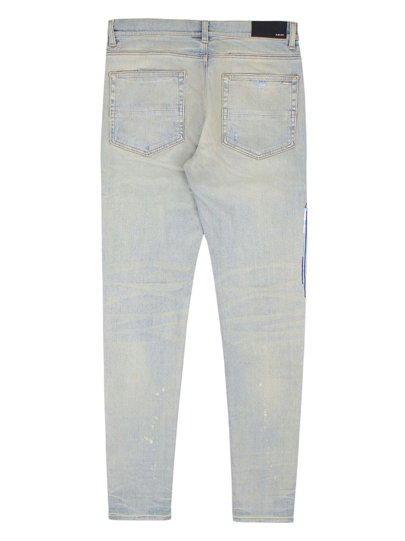AMIRI paint drip logo straight-fit jeans outlook
