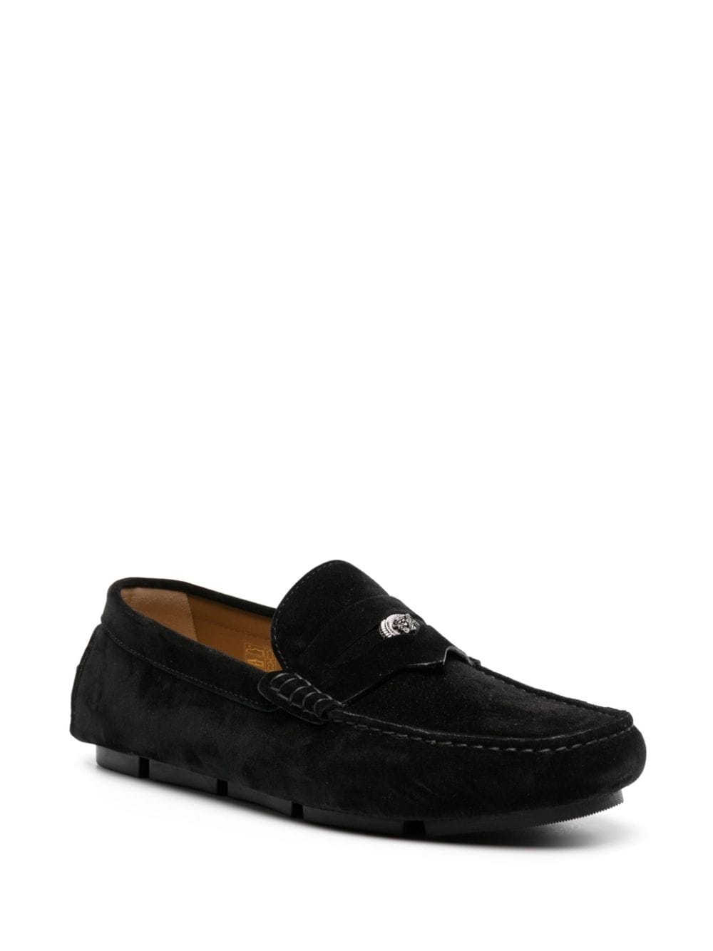Medusa Head suede loafers - 2