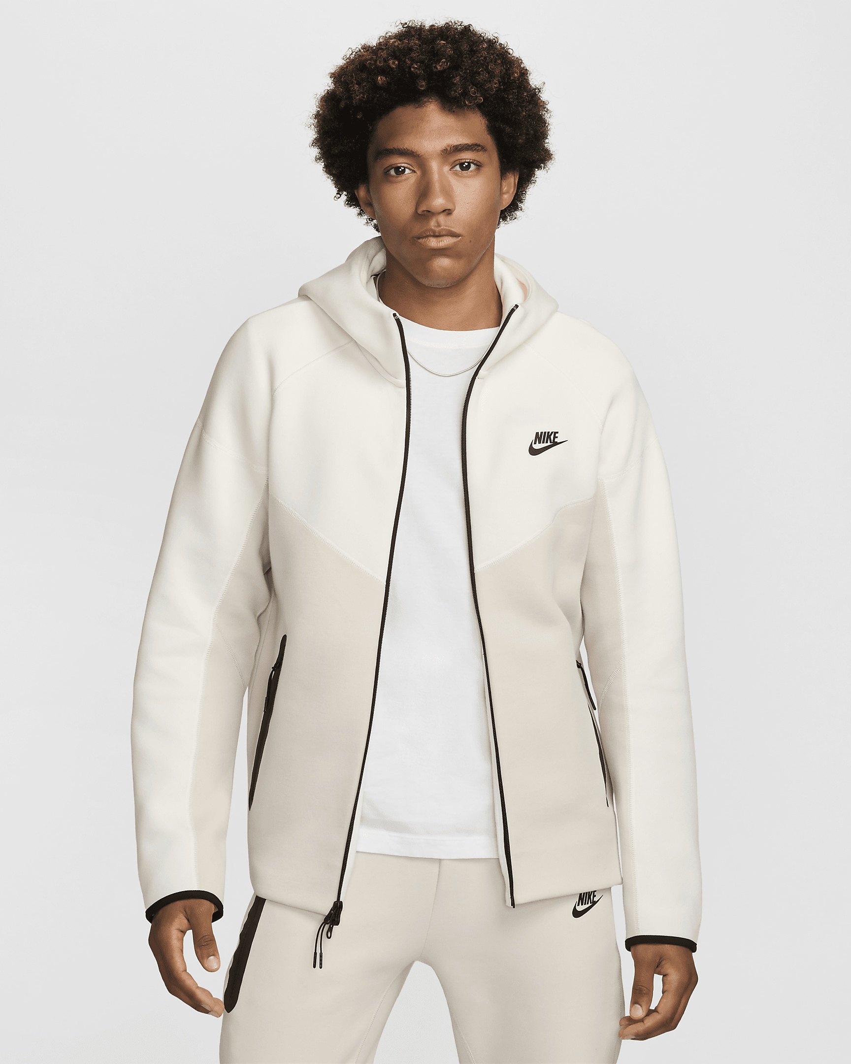 Nike Sportswear Tech Fleece Full Zip Hoodie Jacket Size: Large hotsell Color: Sandalwood