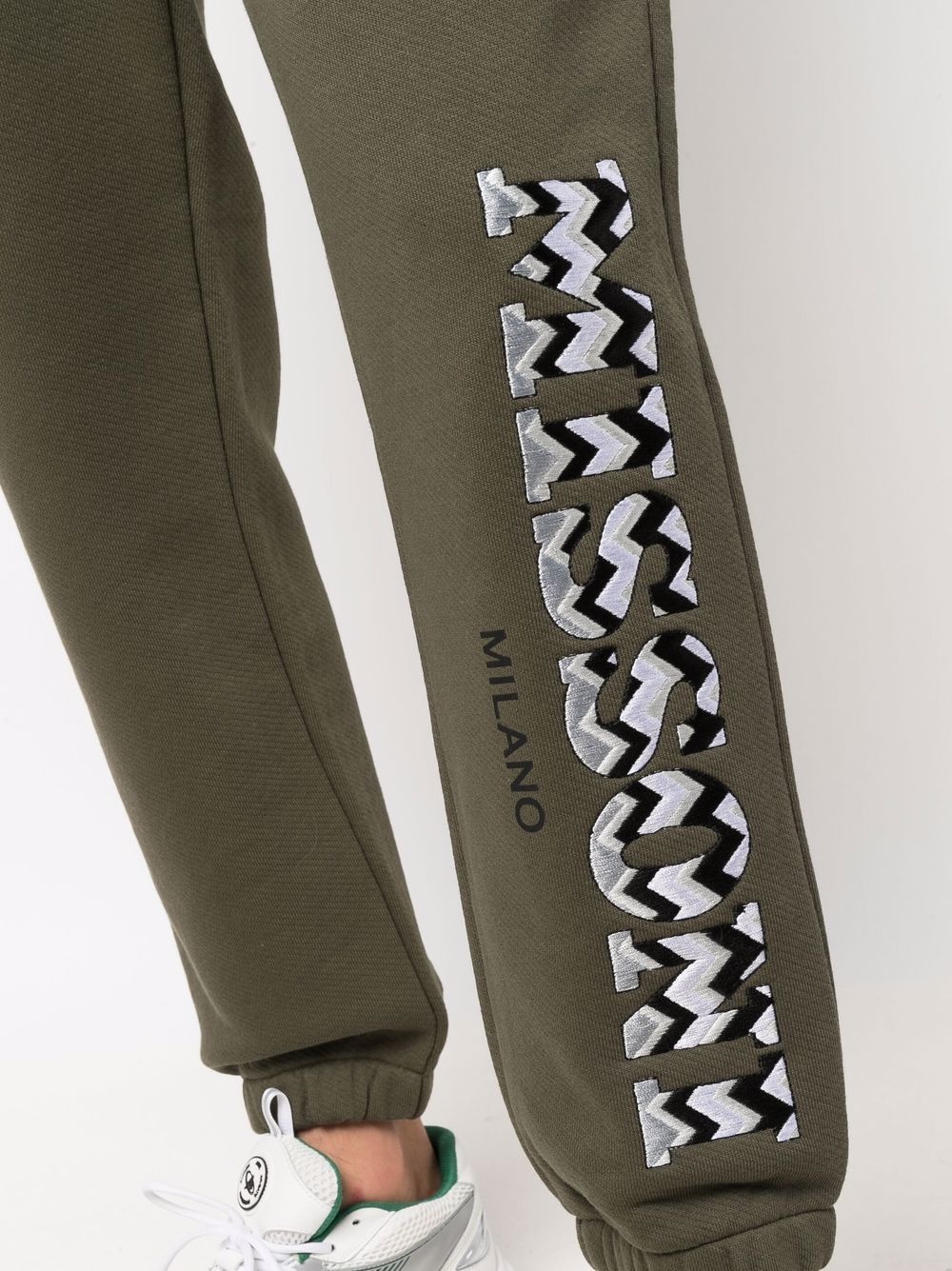 logo-embroidered track pants - 5