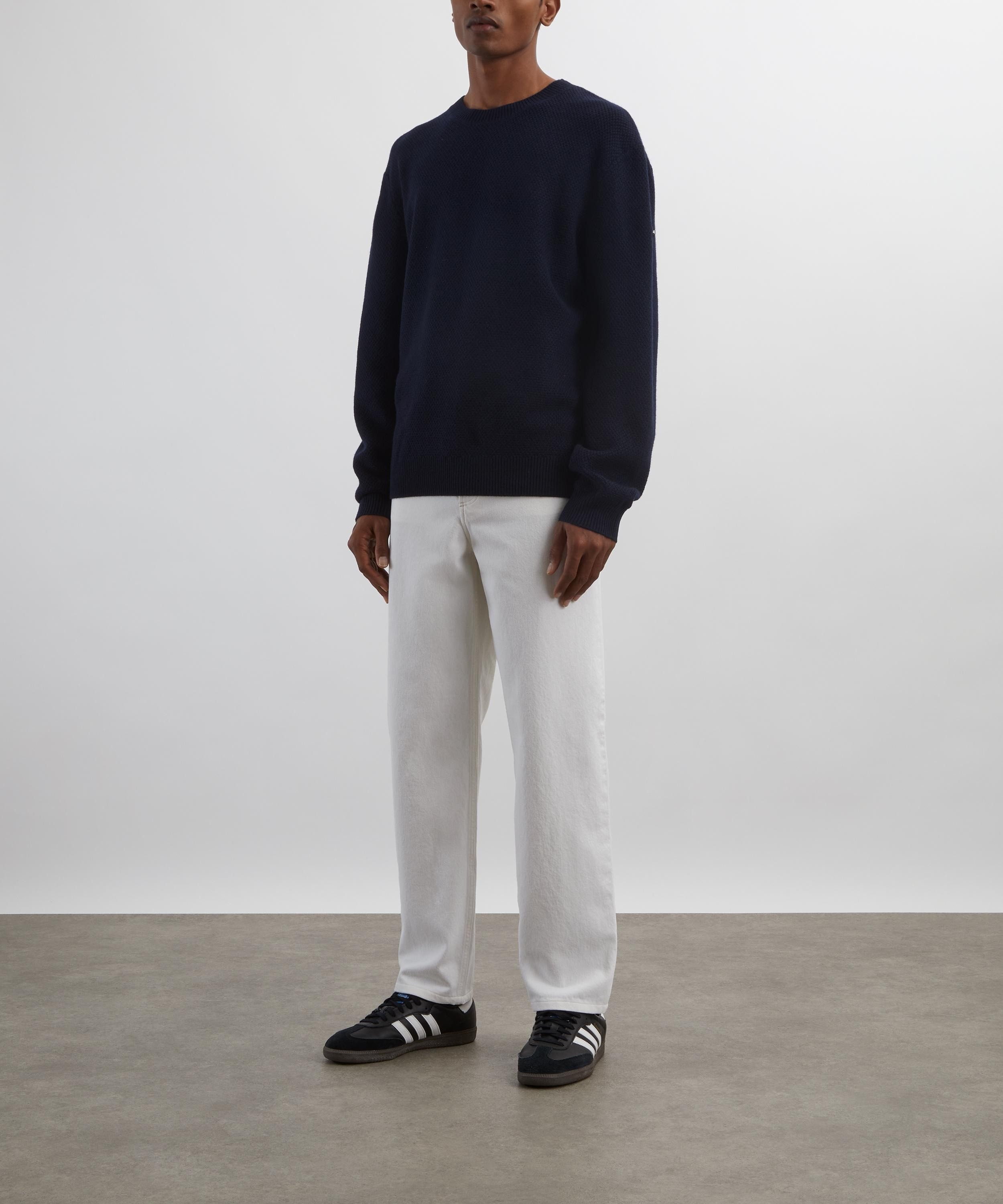 Dark Navy Thomas Wool Jumper - 2