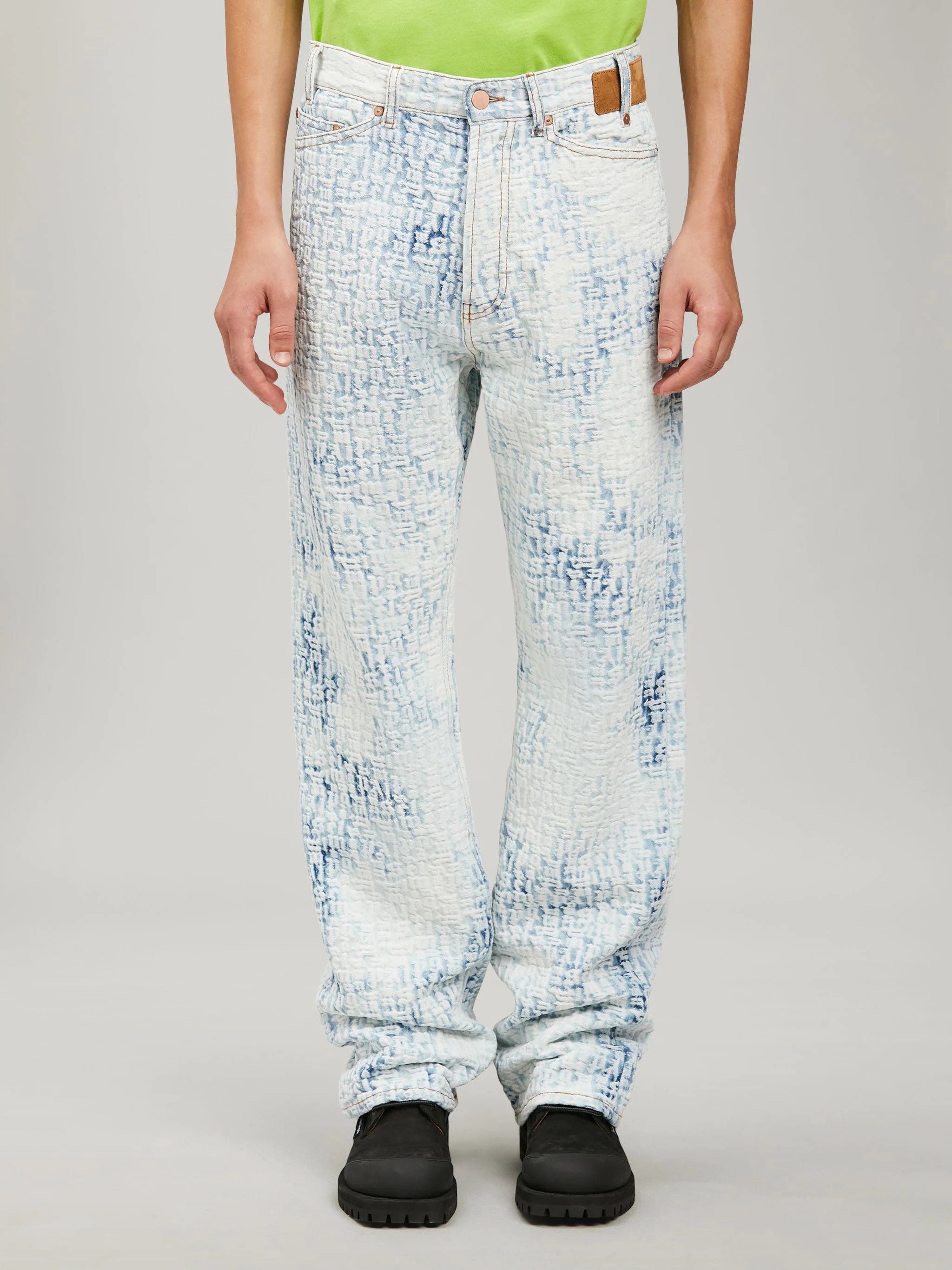 MONOGRAM DENIM PANTS - 3