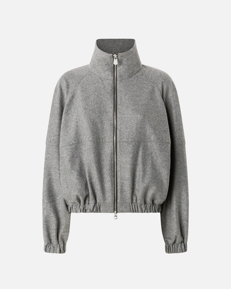 WOOL-BLEND BOMBER JACKET WITH ZIP 1