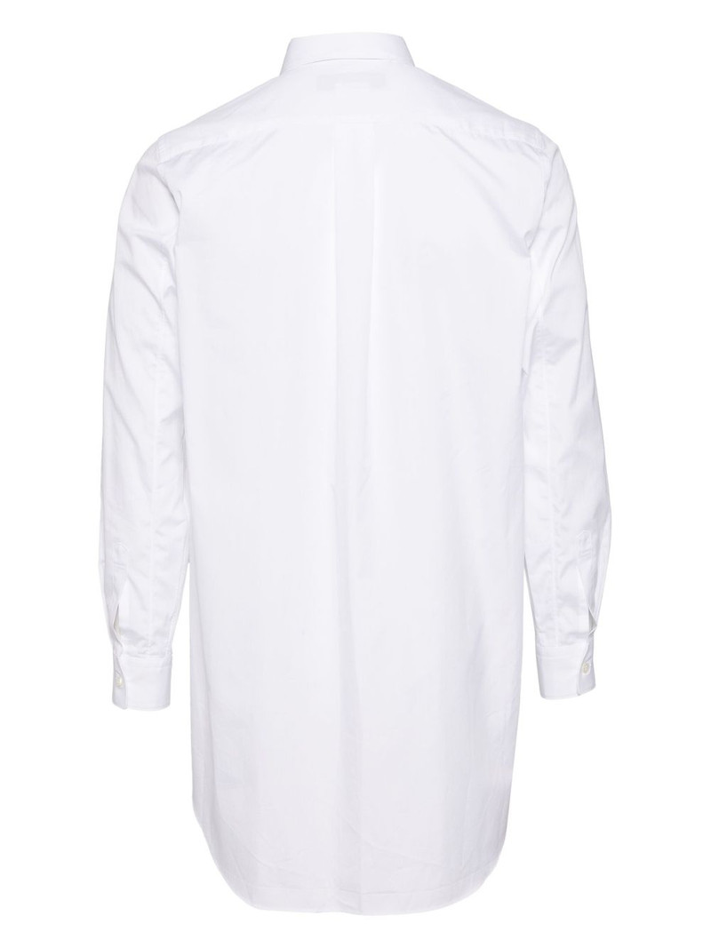 BLACK COMME des GARÇONS side-slit shirt outlook