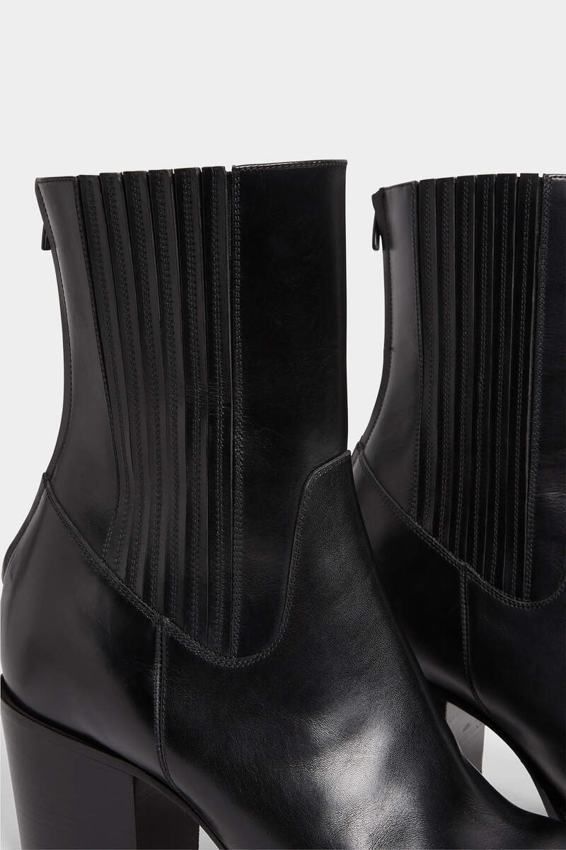 CITY MAN LEATHER HEELED BOOTS 4