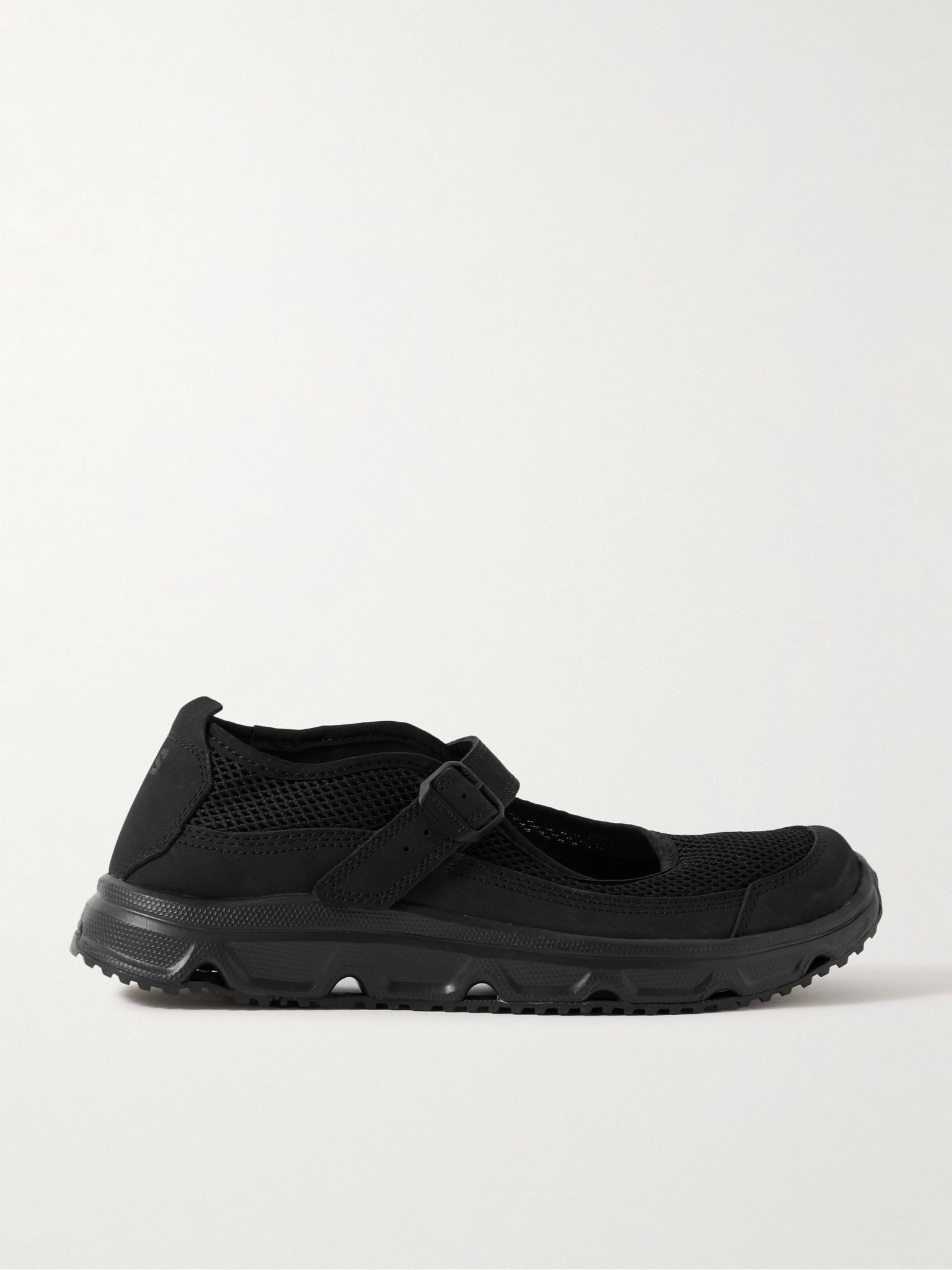 Marie-Jeanne Nubuck-Trimmed Mesh Sneakers Black - 1