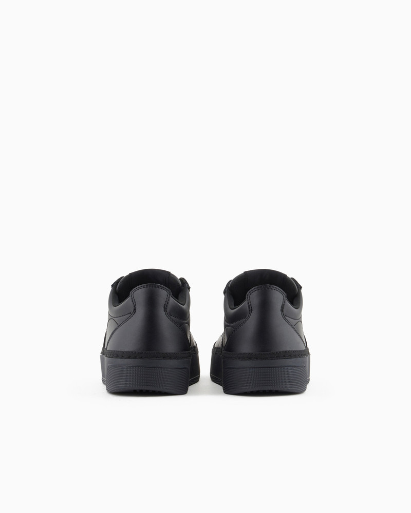 EMPORIO ARMANI Sneakers with leather details outlook
