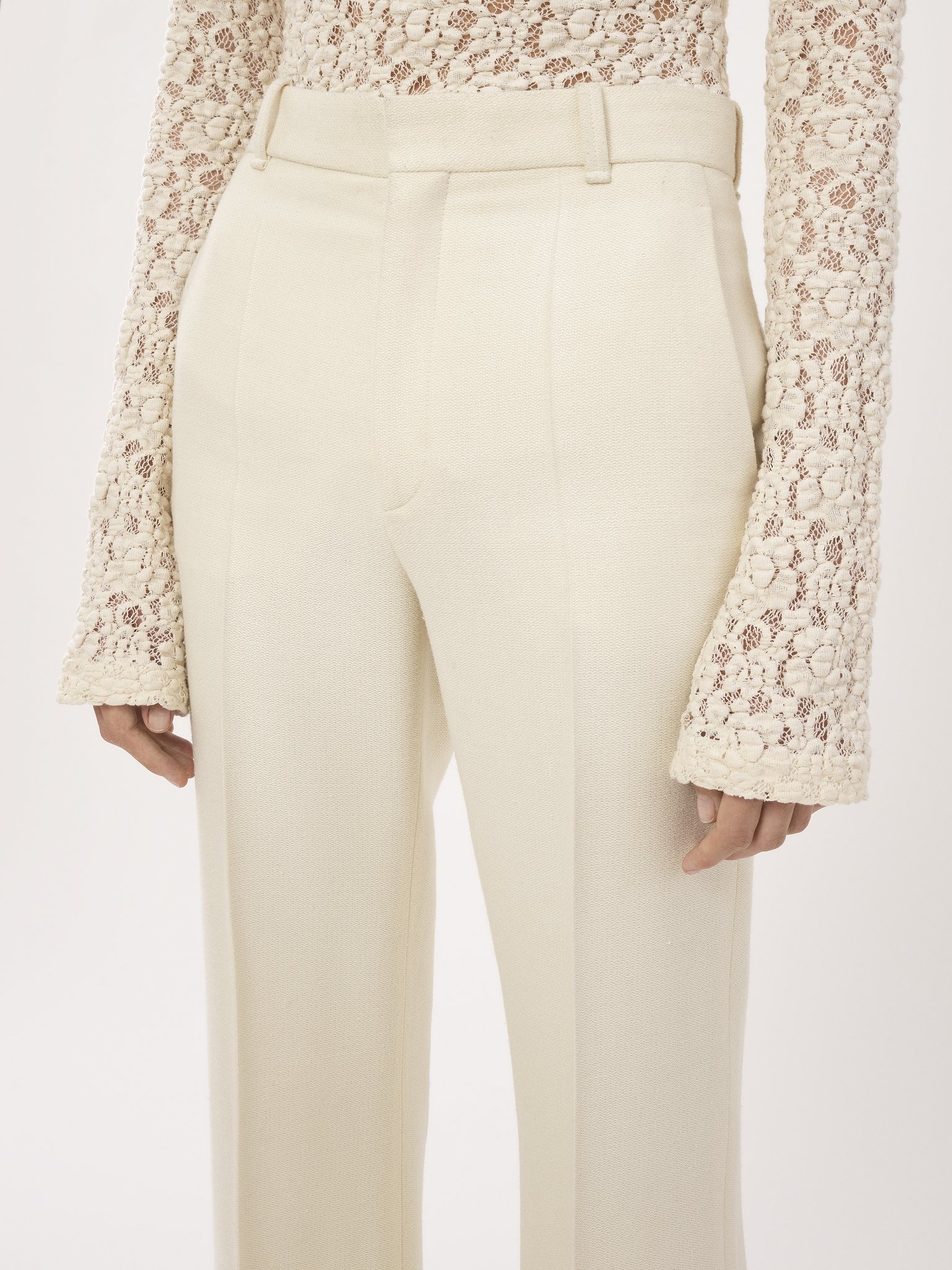 HIGH-WAISTED FLARE PANTS - 5