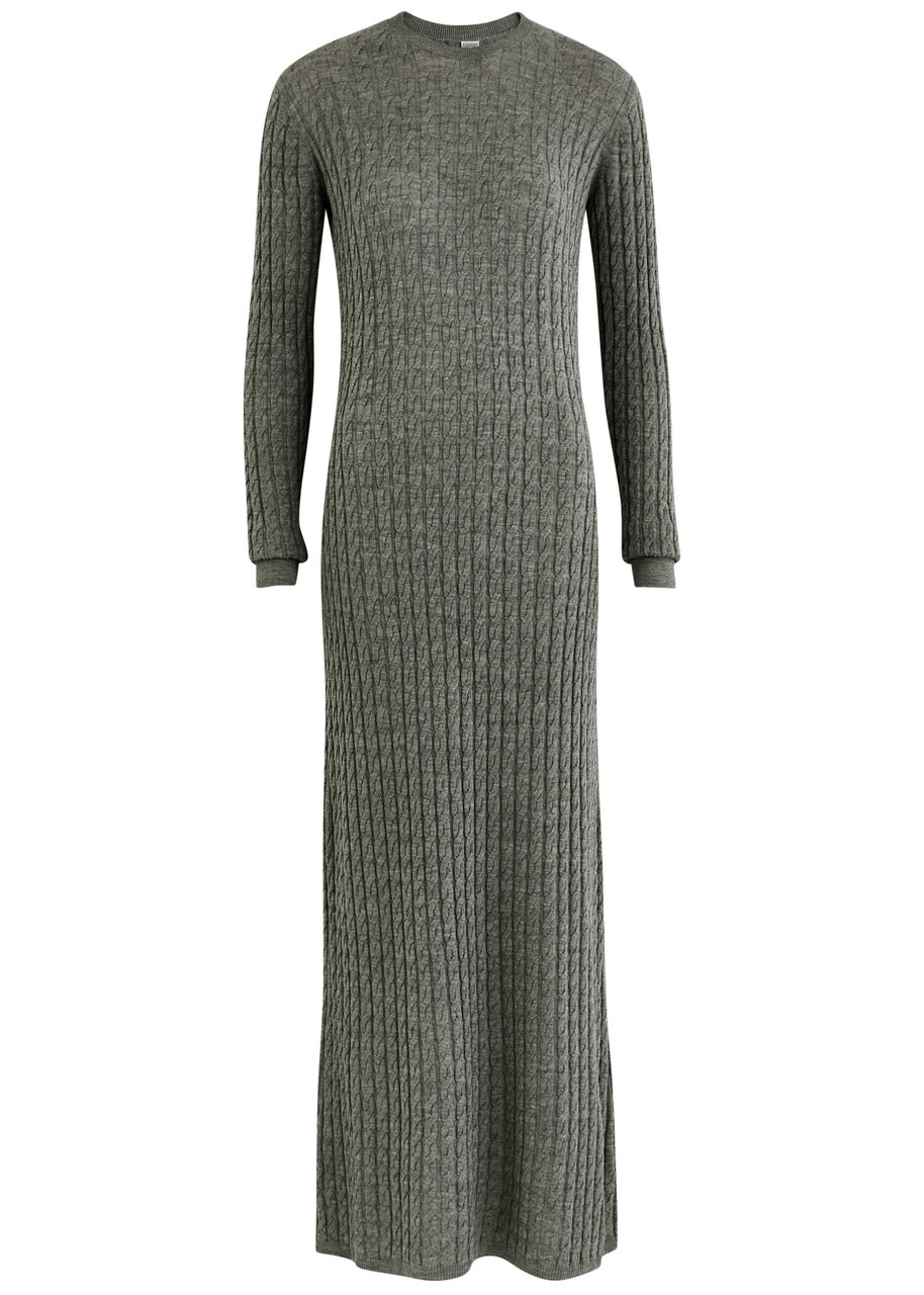 Toteme Cable-knit Wool Maxi Dress - 1