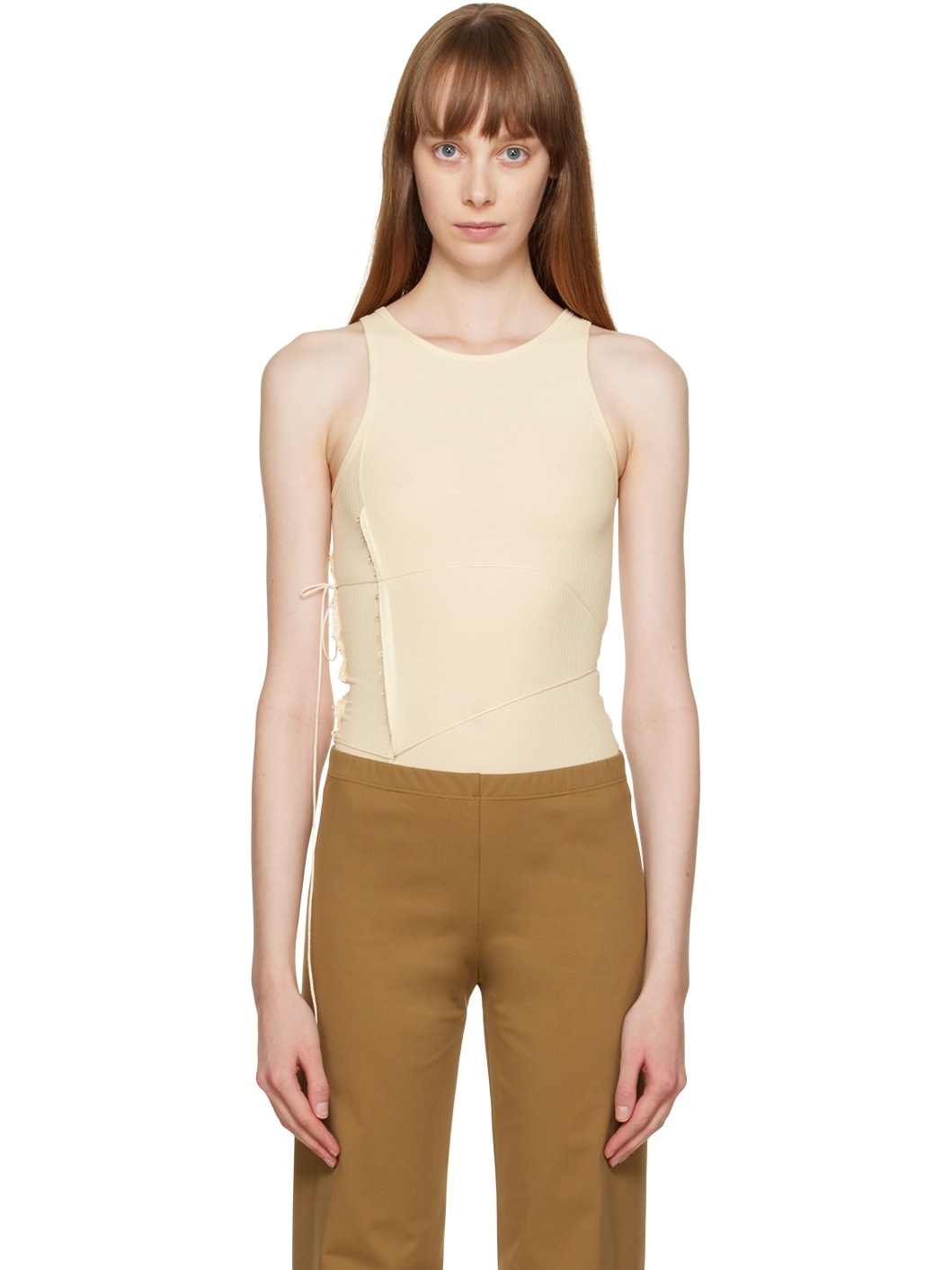 Off-White Tie Bodysuit - 1