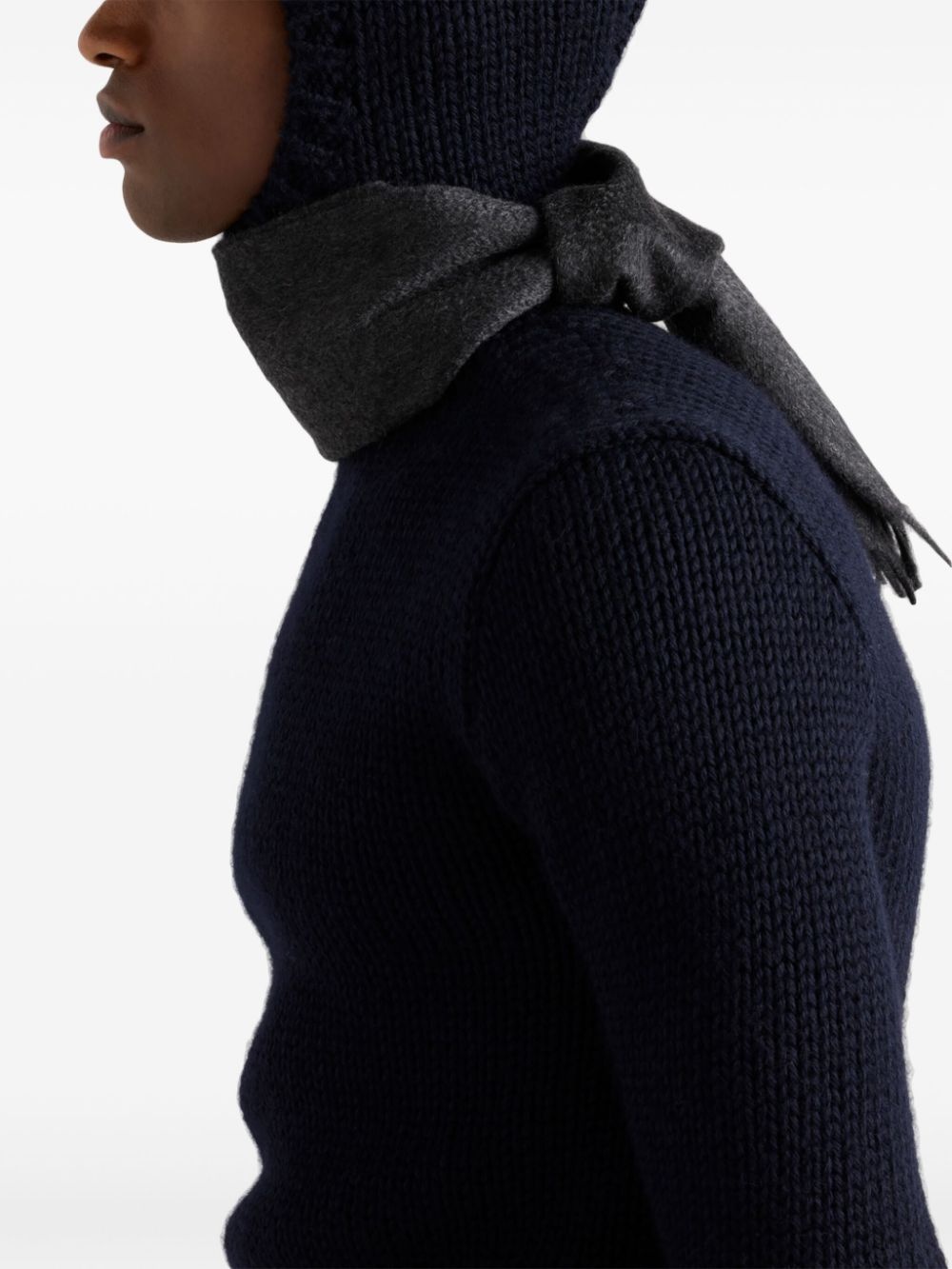 hooded wool jumper - 4