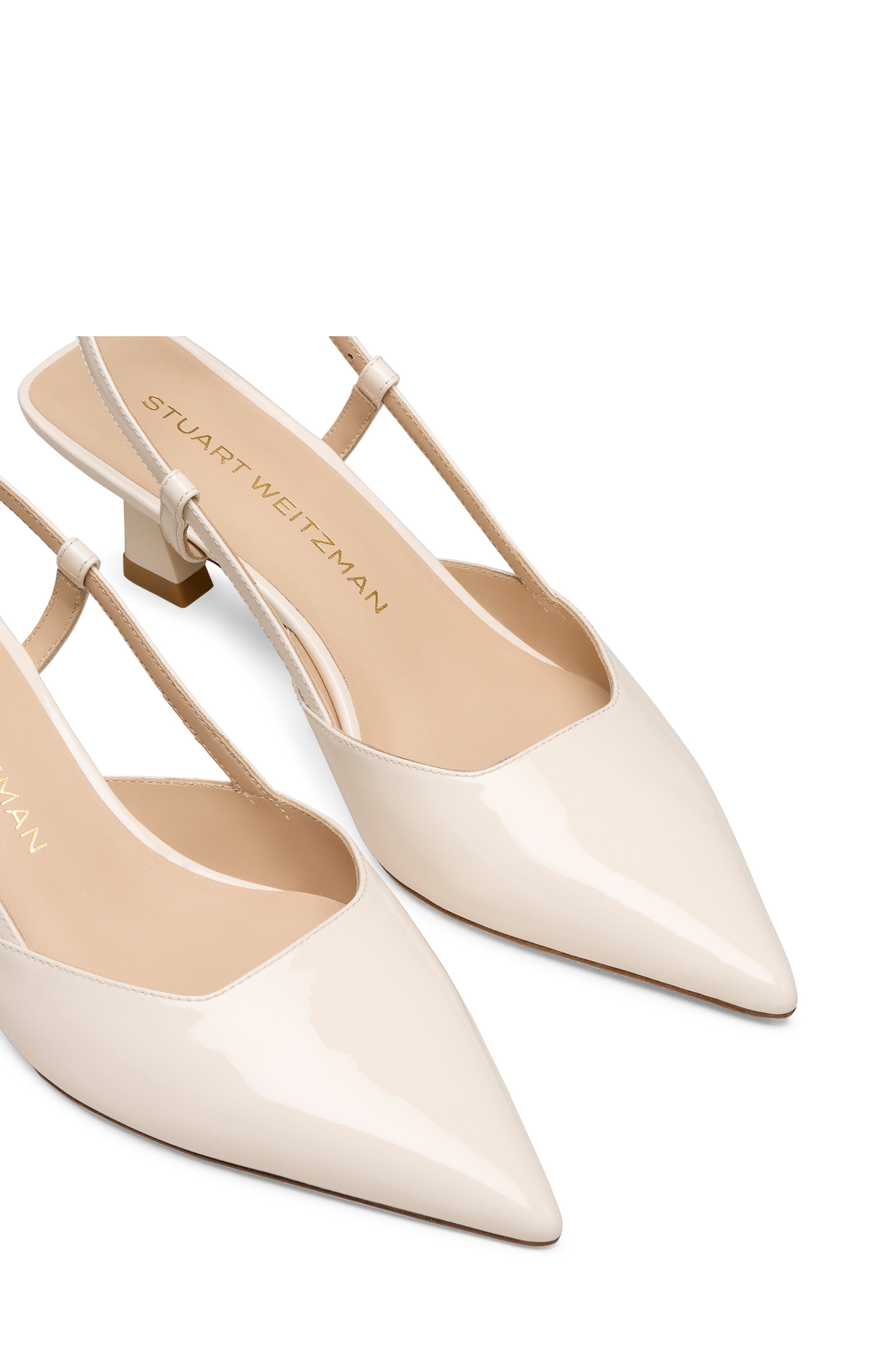 Stuart Weitzman Vinnie 50 Slingback Pump in Cream. at Nordstrom - 4
