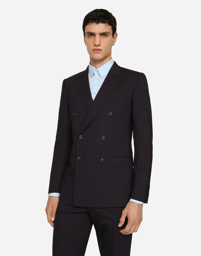 Double-breasted stretch wool Martini-fit suit 4