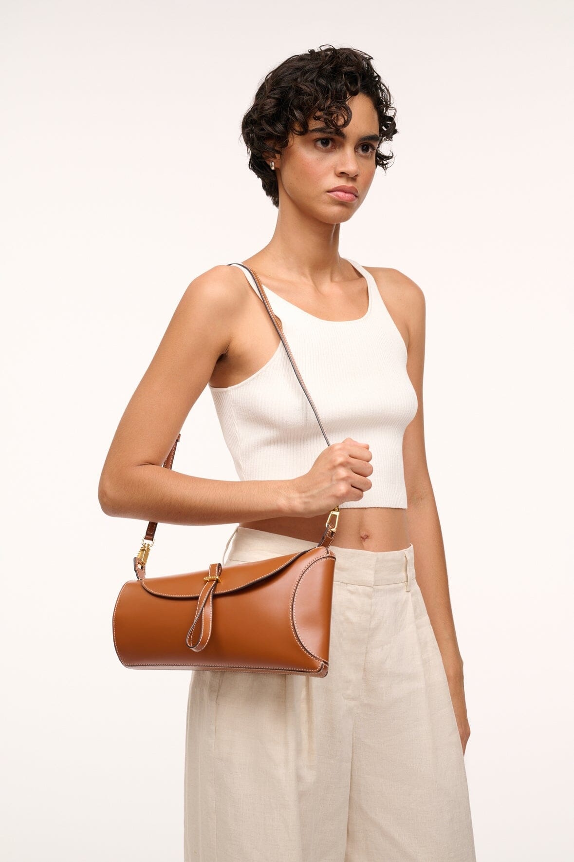 STAUD SOFYA BAG TAN - 4