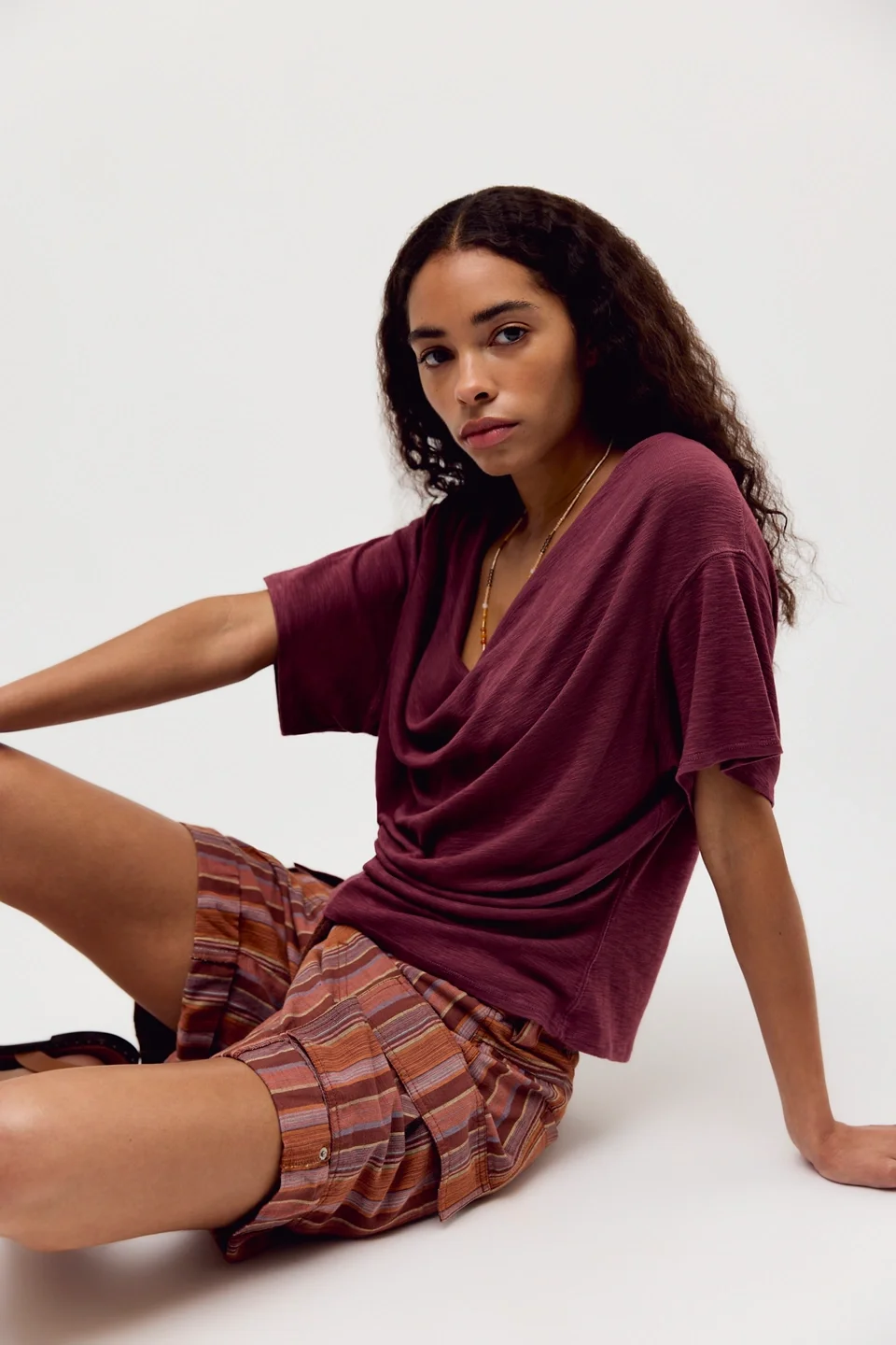 We The Free Waterfall Cowl-Neck Top - 1