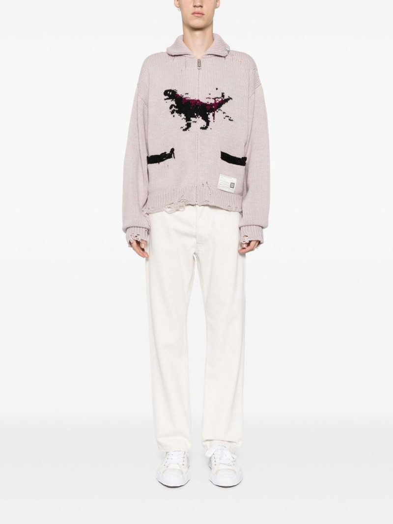 Maison MIHARAYASUHIRO Jacquard zip cardigan outlook