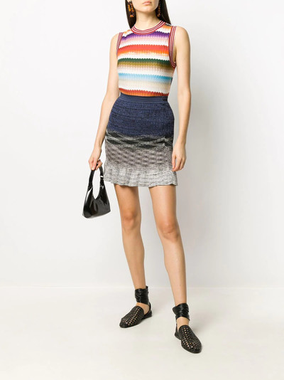 Missoni knitted ruffled skirt outlook