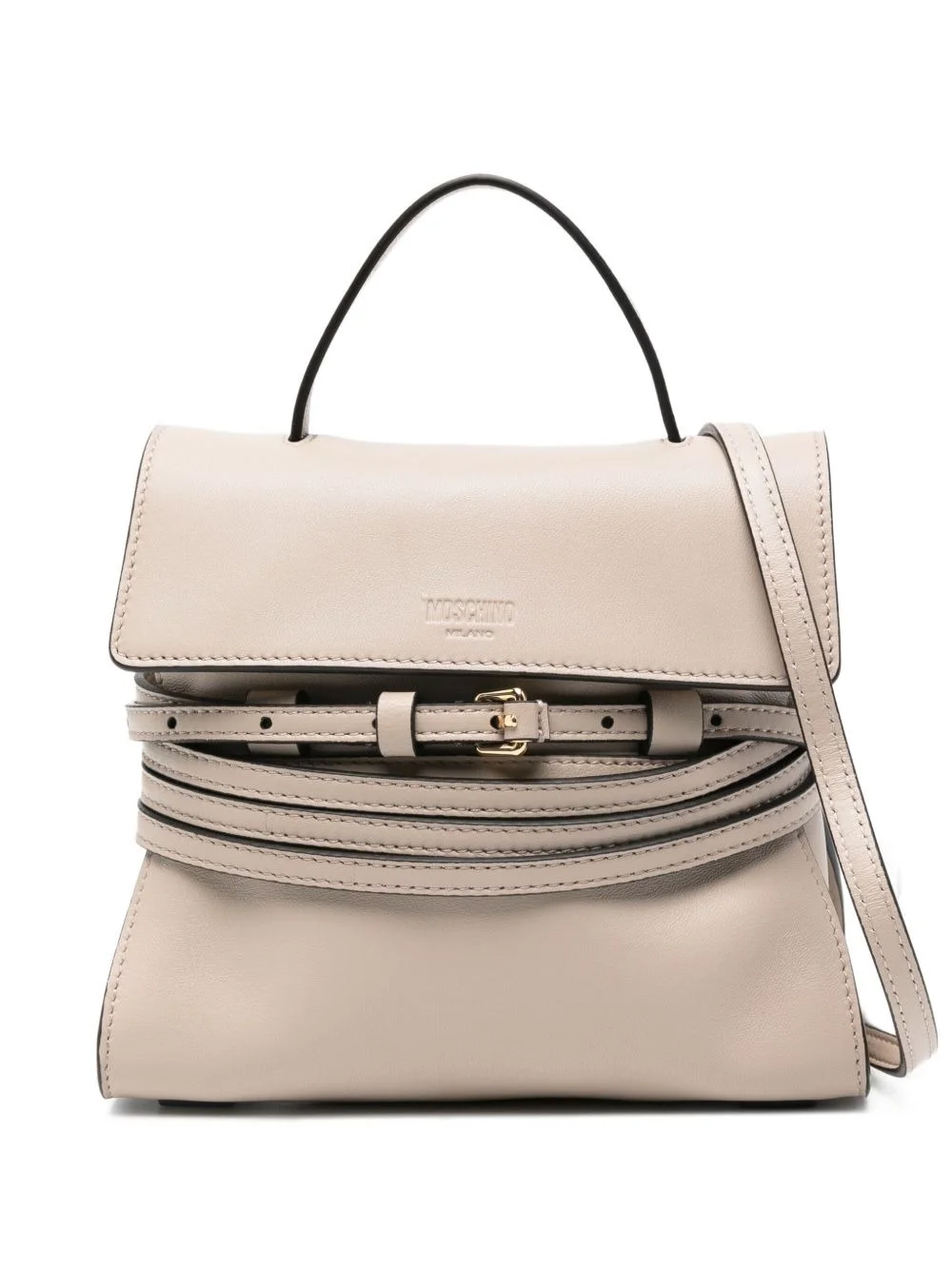 small Tie Me flap-buckle leather bag - 1