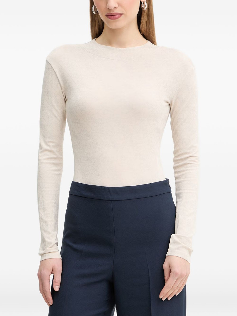 Teodora patterned long-sleeved T-shirt 1