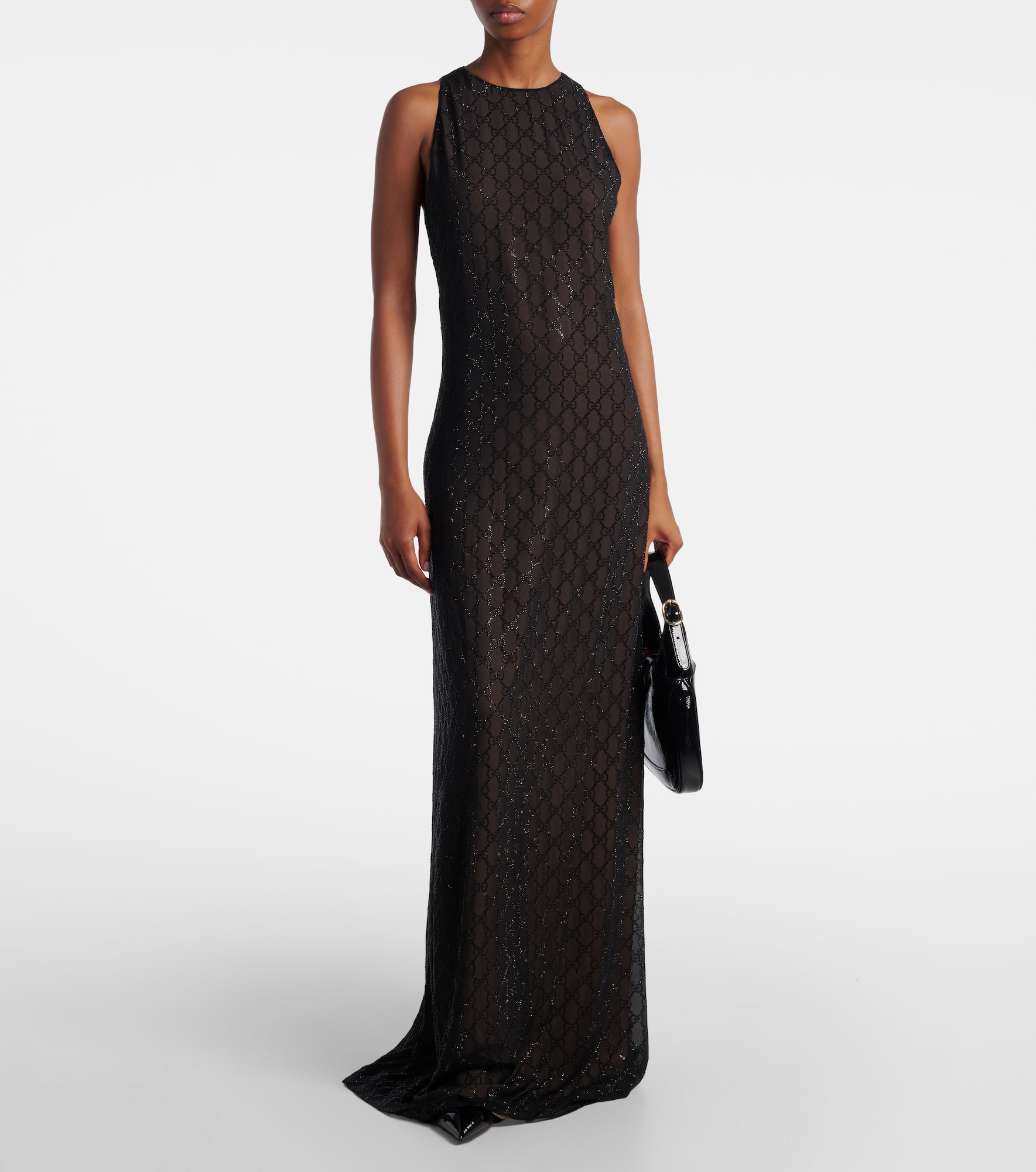 GG embellished silk gown - 2