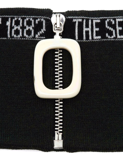 JW Anderson intarsia-slogan neckband outlook