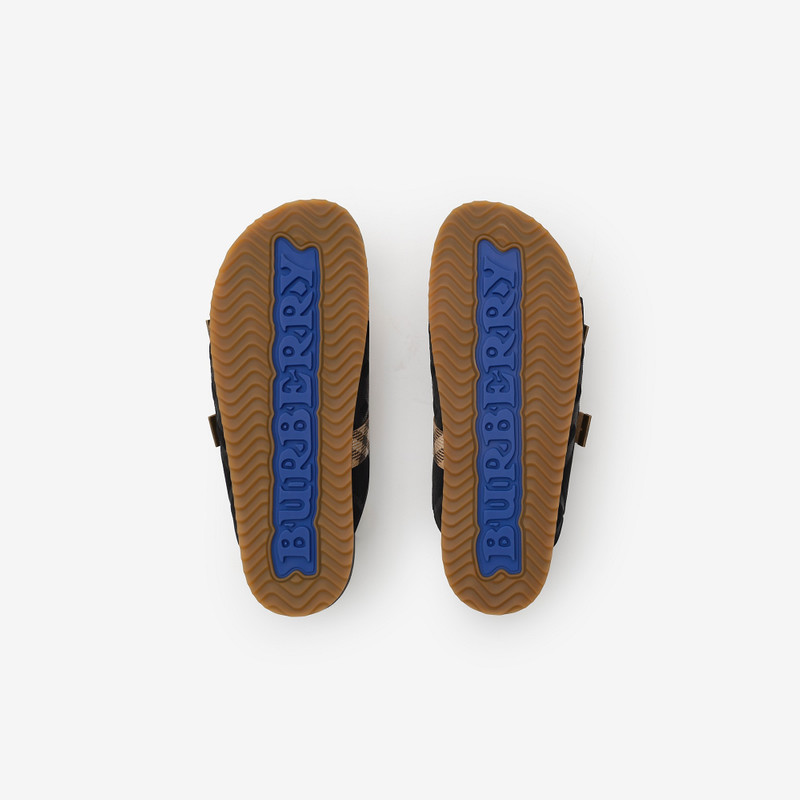 Check Suede Urchin Sandals 5